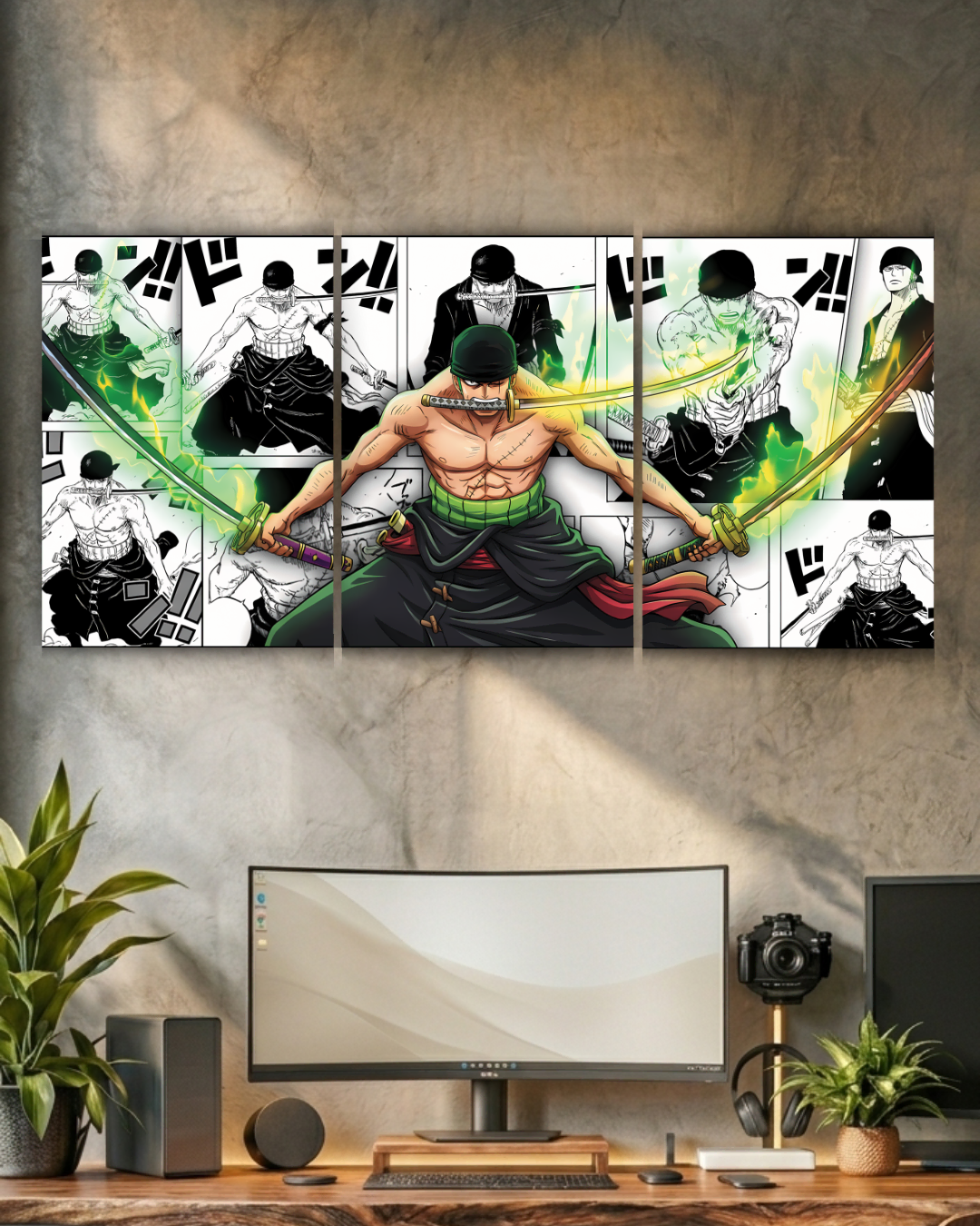 Roronoa Zoro | Split Poster | 3 Panel Set