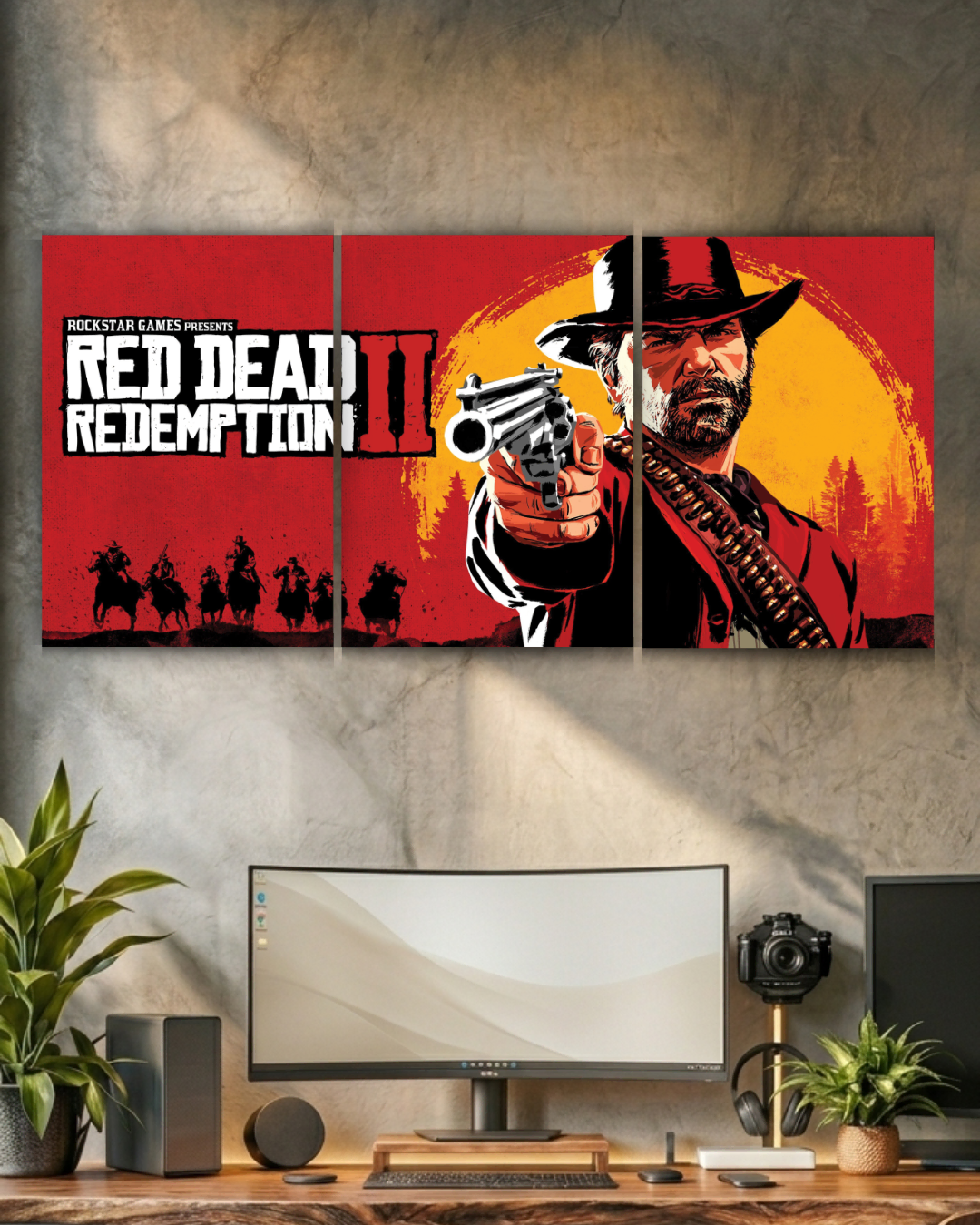 Red Dead Redemption 2 | Split Poster | 3 Panel Set
