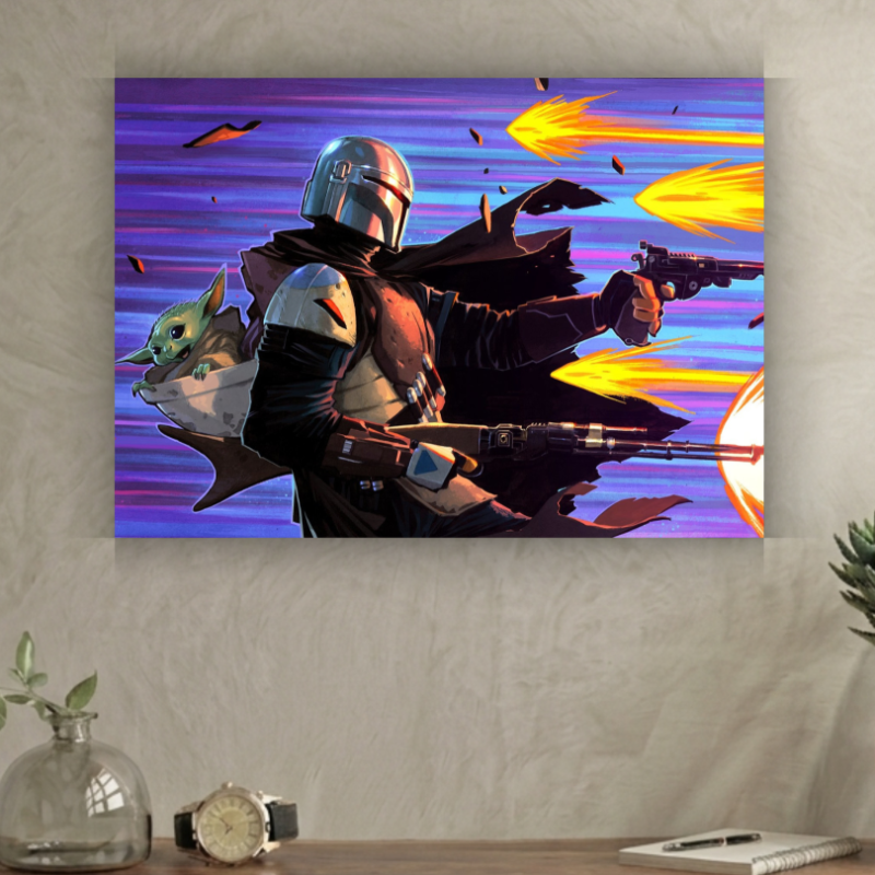 The Mandalorian & Grogu | Art Poster