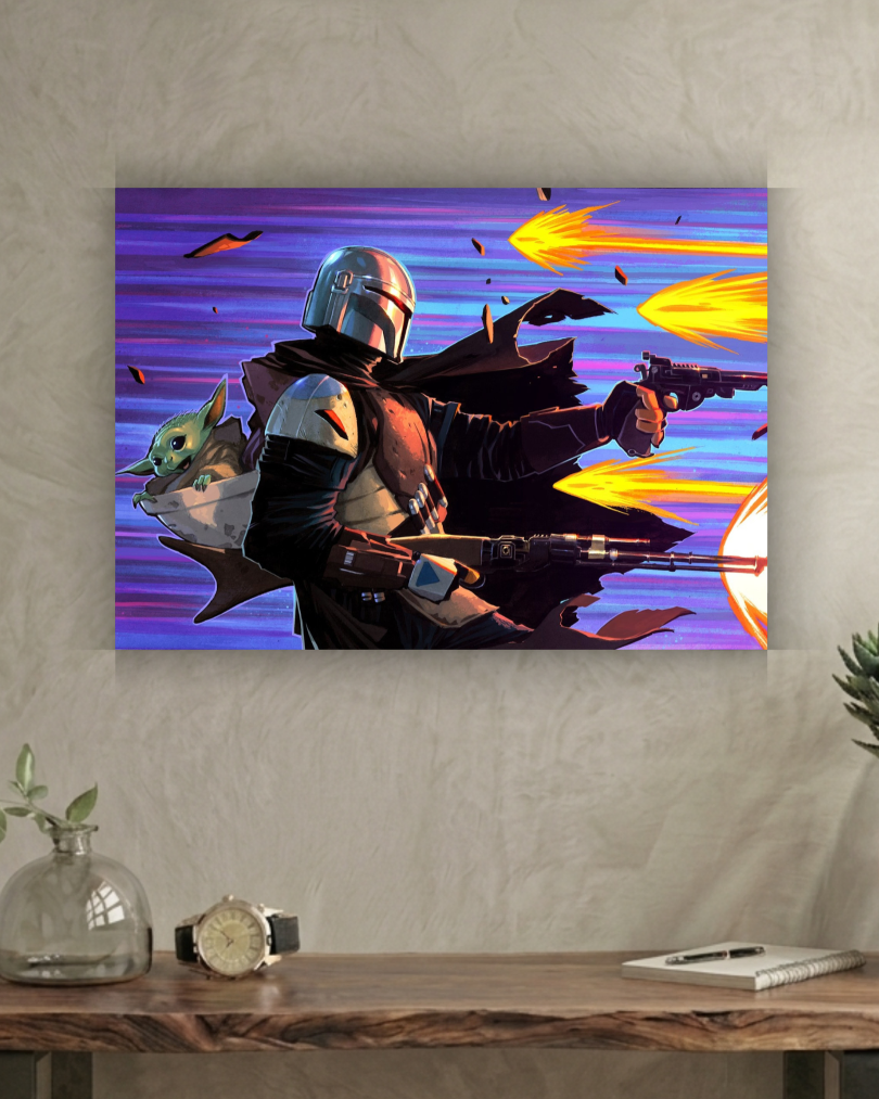 The Mandalorian & Grogu | Art Poster