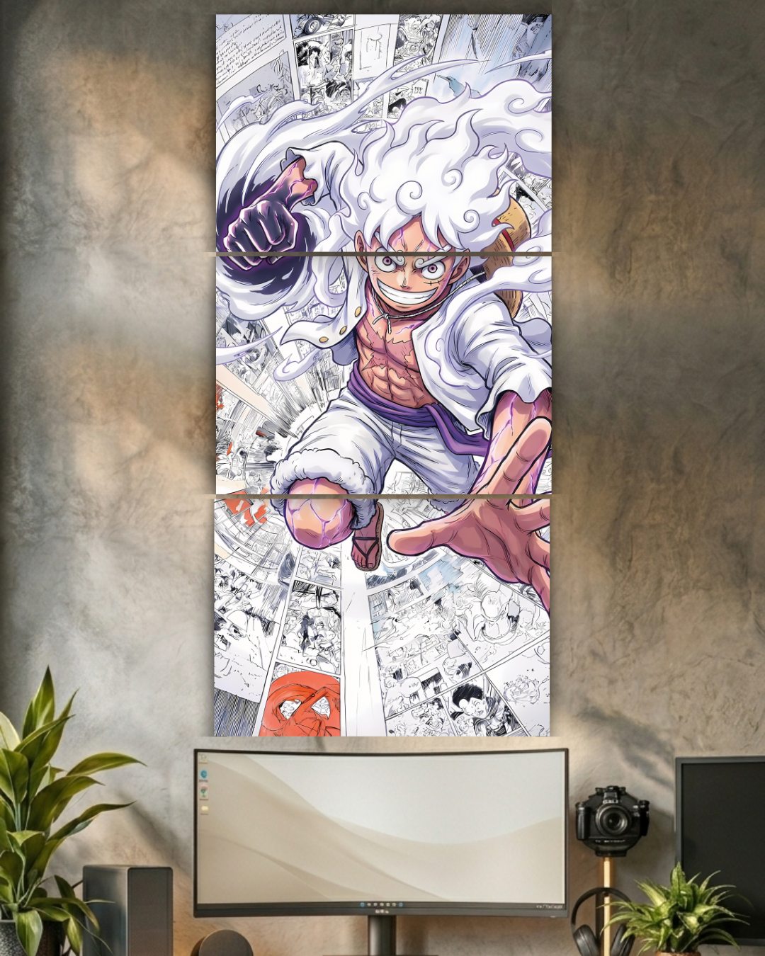 Monkey D. Luffy | Gear 5 | Split Poster | 3 Panel Set