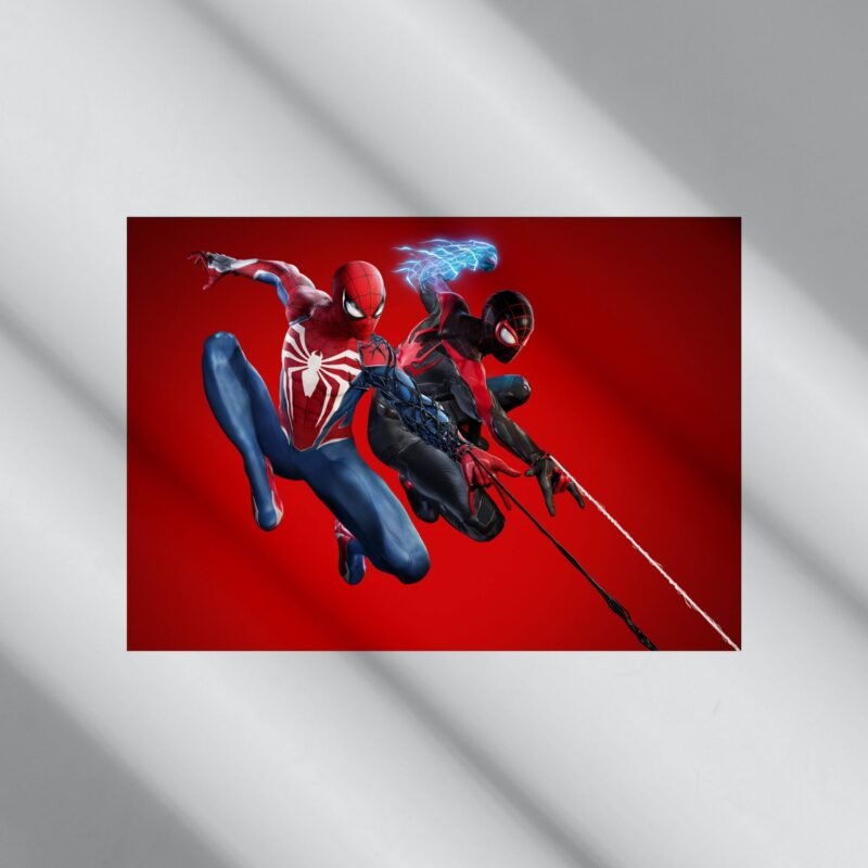 Peter Parker & Miles Morales | Marvel’s Spider-Man 2 Video Game Poster