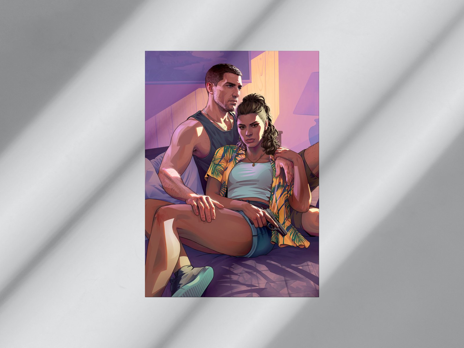 Jason & Lucia | Grand Theft Auto VI |  Video Game | Poster