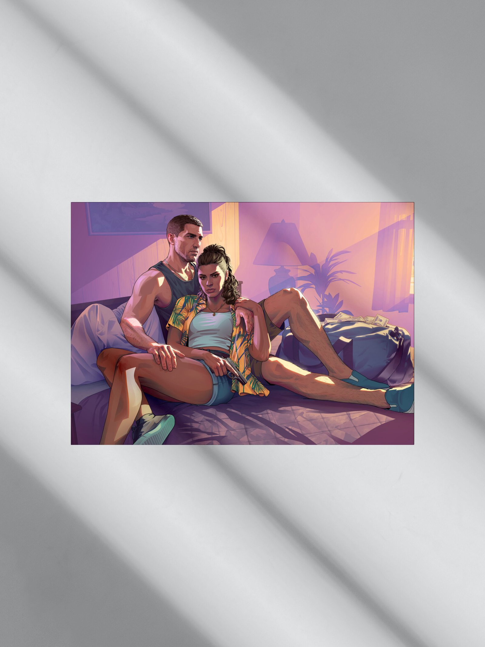 Jason & Lucia | Grand Theft Auto VI |  Video Game | Landscape Poster