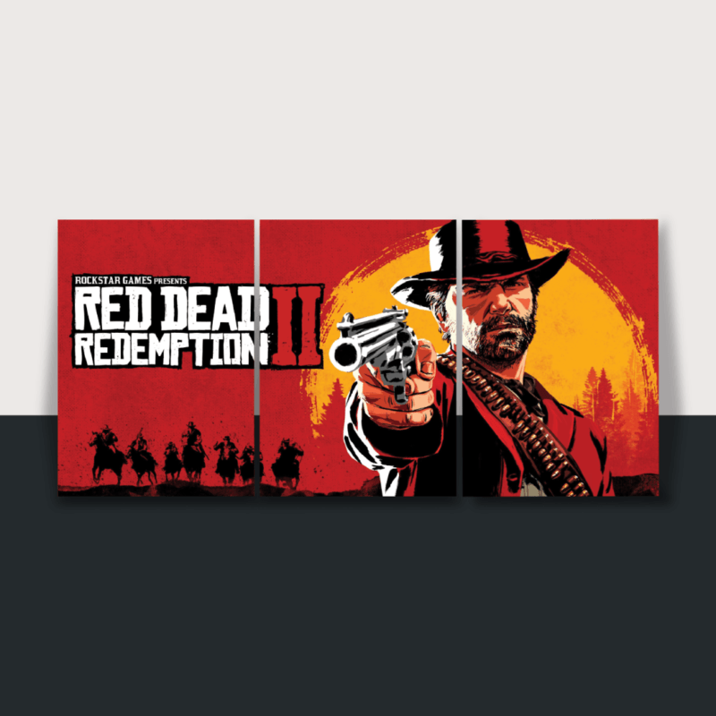 Red Dead Redemption 2 | Split Poster | 3 Panel Set