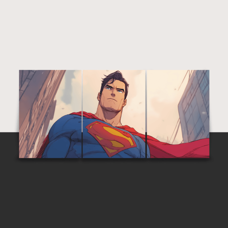 Superman | Split Poster | 3 Panel Set