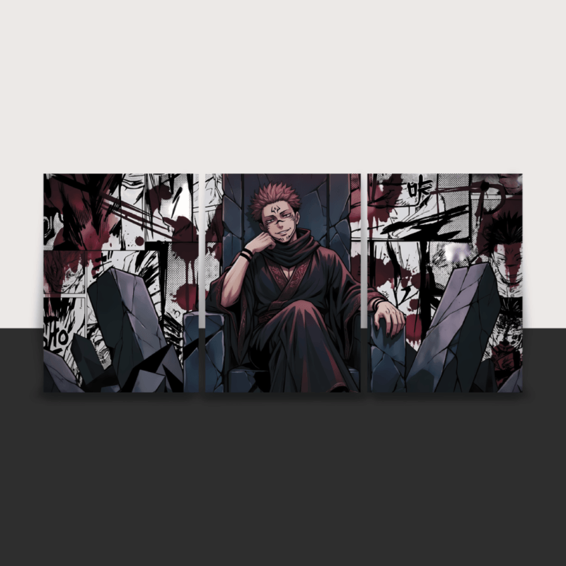 Ryomen Sukuna | Split Poster | 3 Panel Set