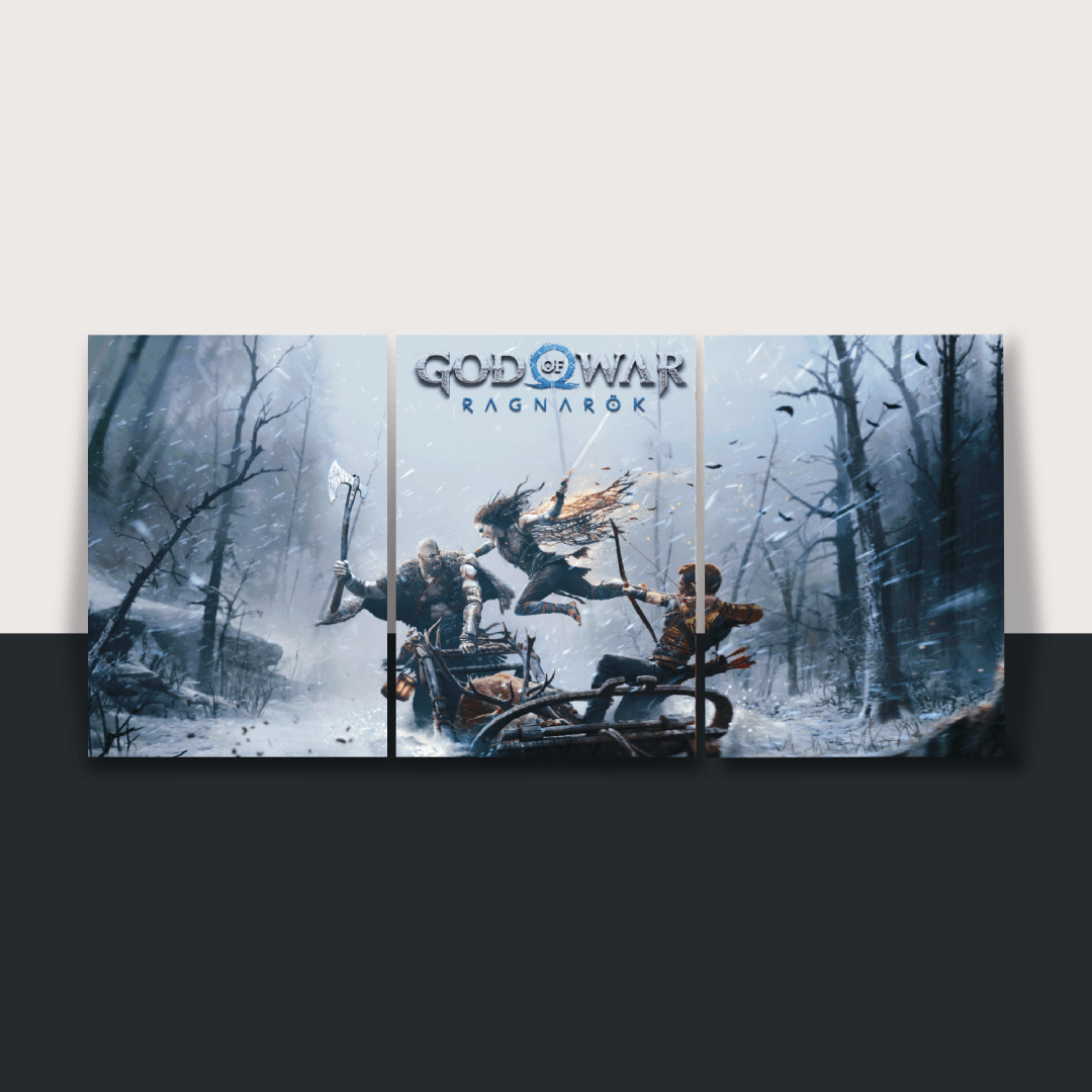 God of War Ragnarök | Split Poster | 3 Panel Set