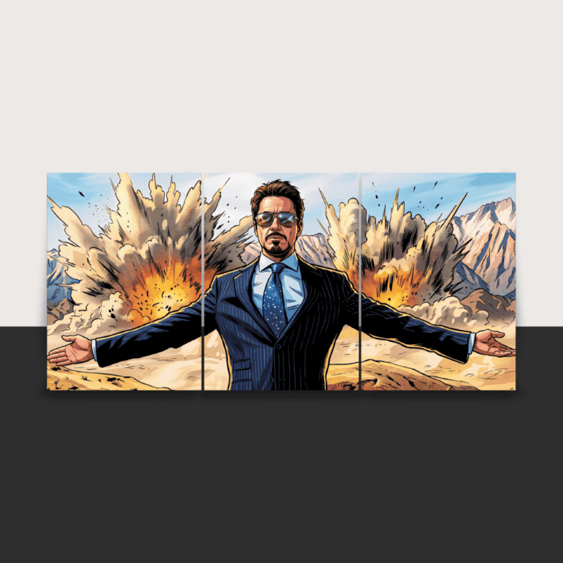 Iron Man Split Poster #2 | 3 Panel Set