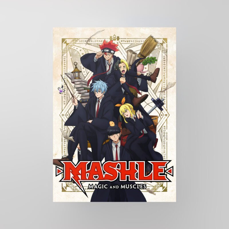 Mash Burnedead & Friends | Mashle: Magic and Muscles | Art Poster