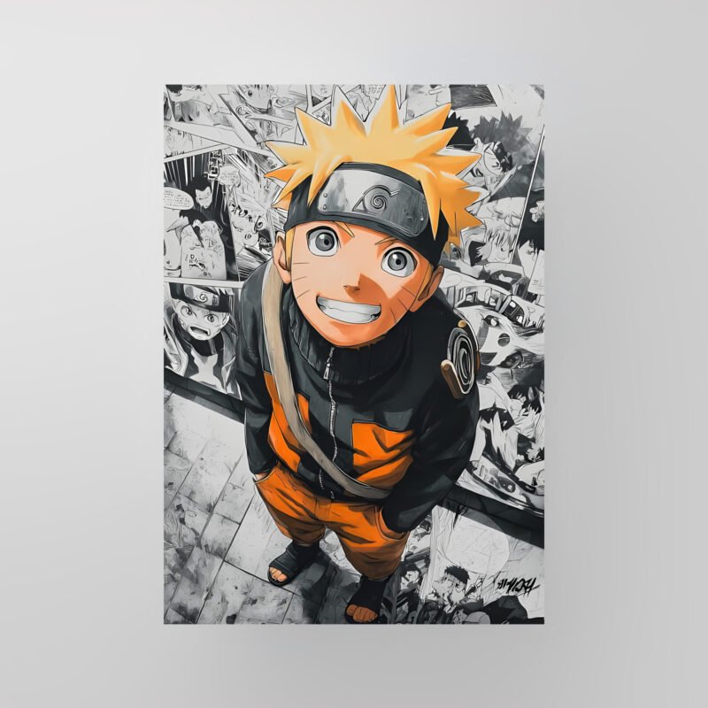 Naruto Uzumaki | The Path of a Ninja | Manga Collage Art Poster