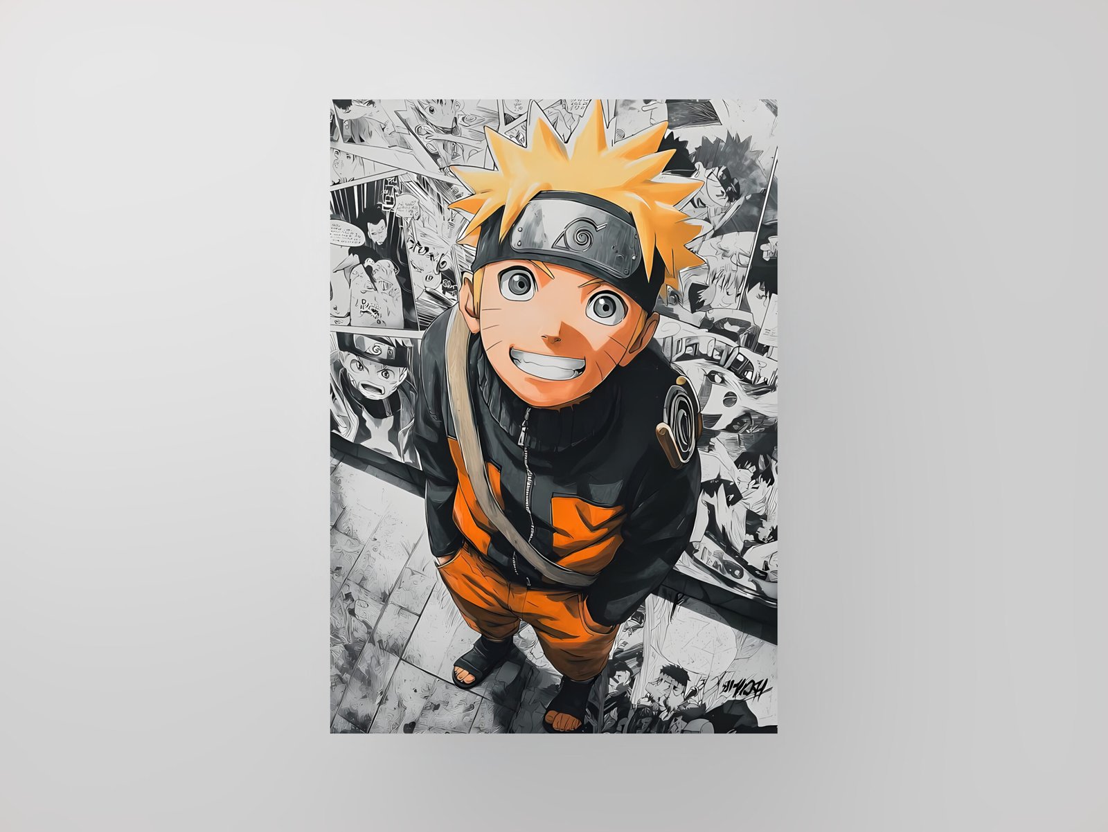 Naruto Uzumaki | The Path of a Ninja | Manga Collage Art Poster