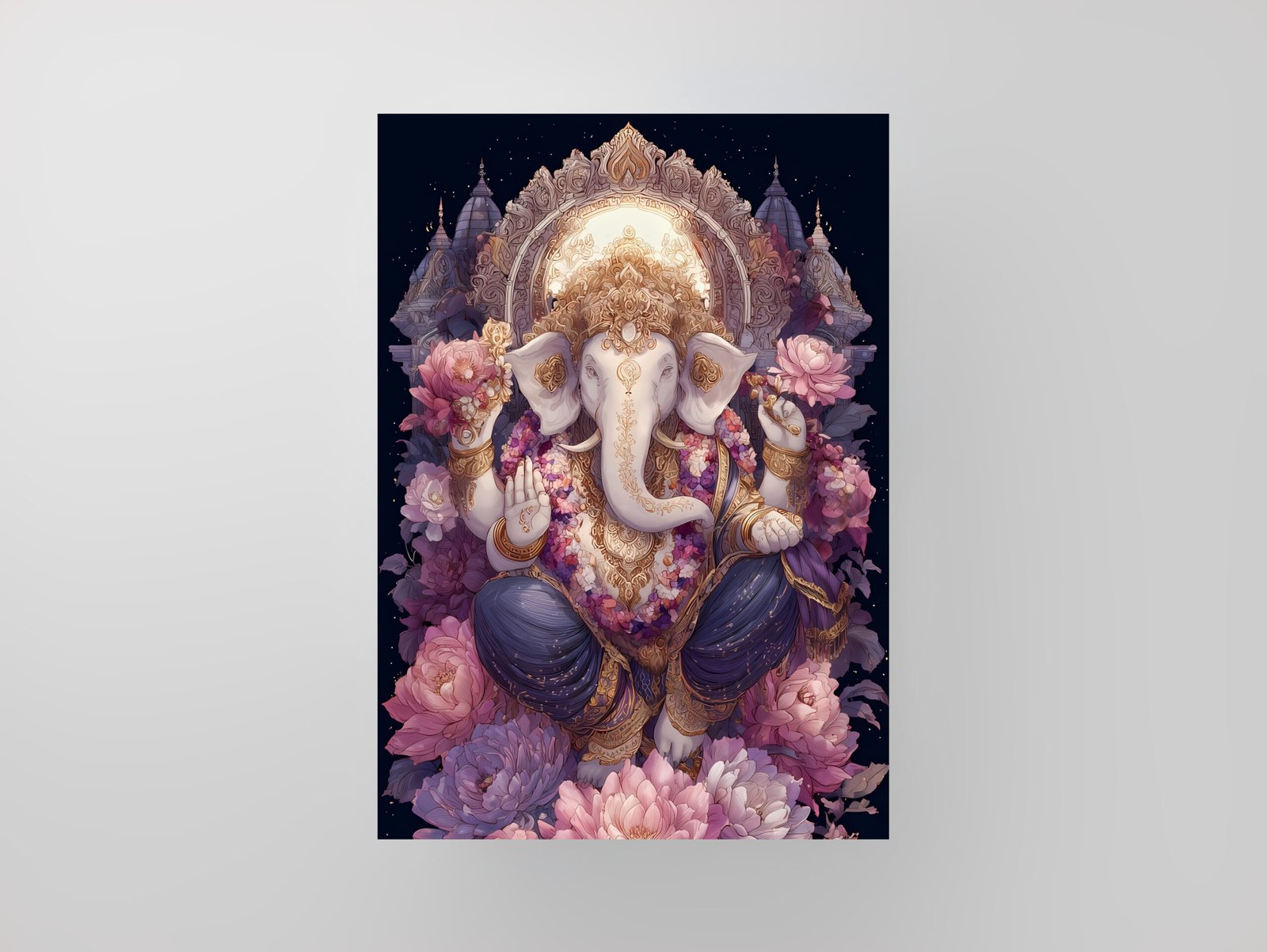 Lord Ganesha | The Blossom of Wisdom | Art Poster