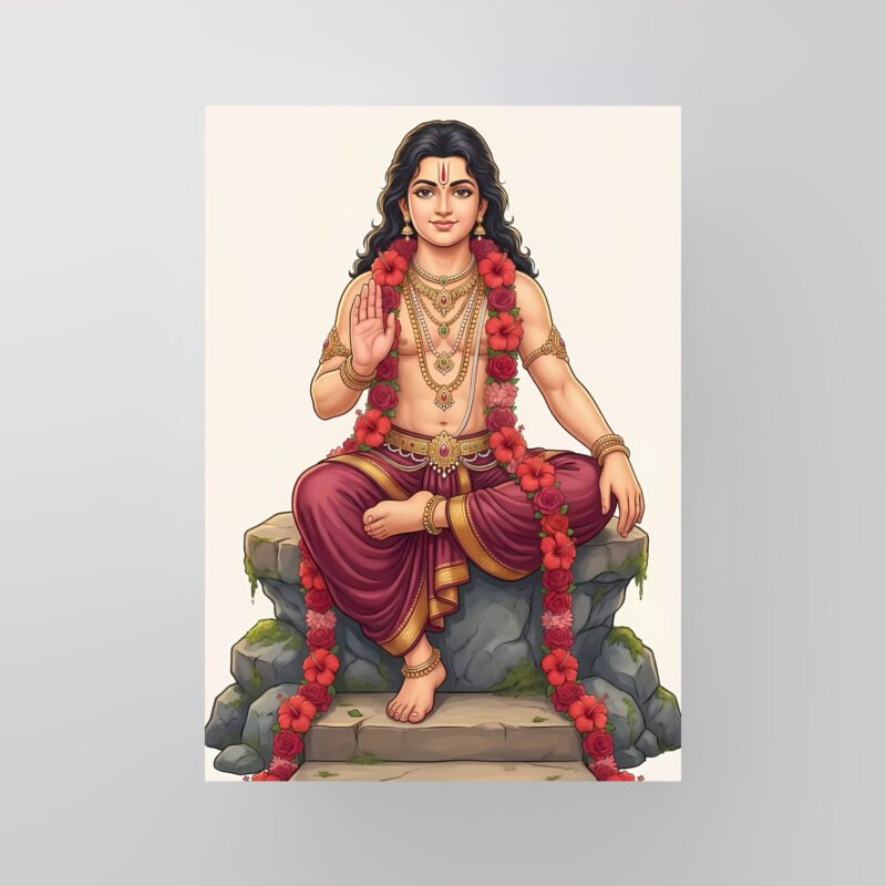 Lord Ayyappan | The Divine Ascetic | Art Poster