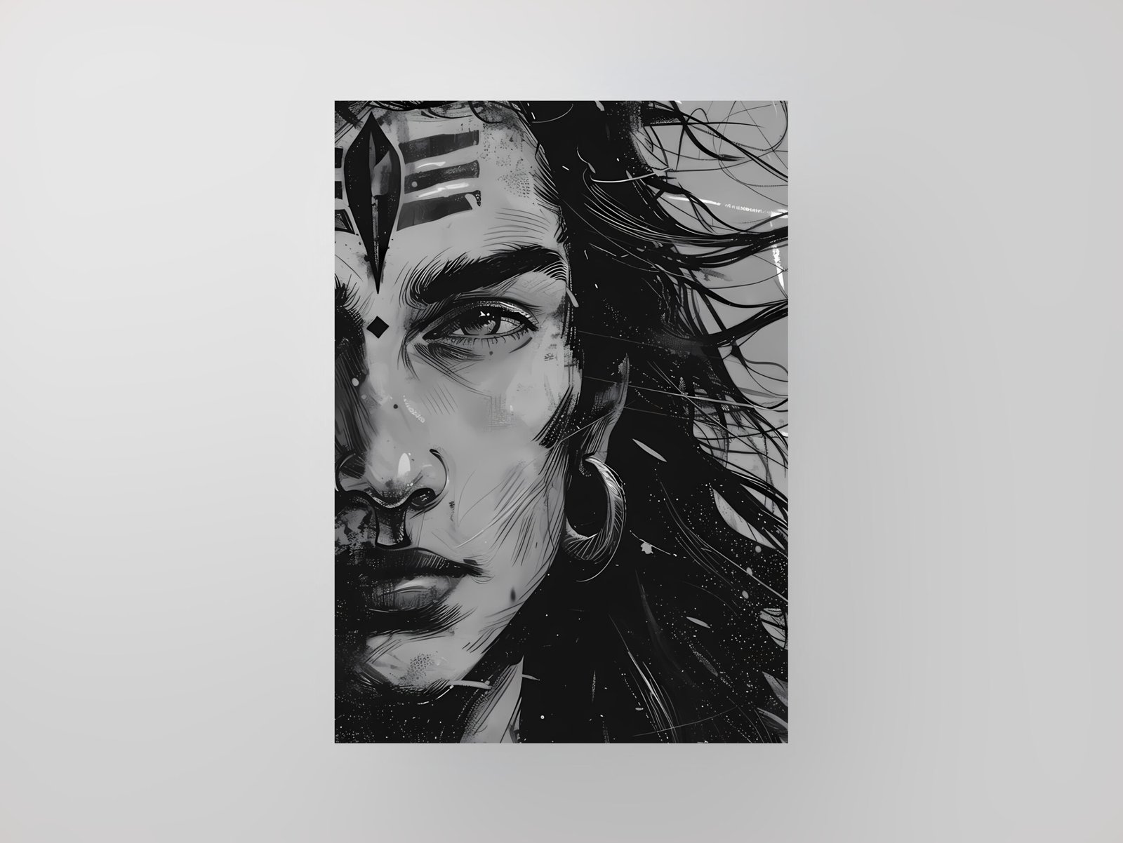 Lord Shiva | Monochromatic Art Poster