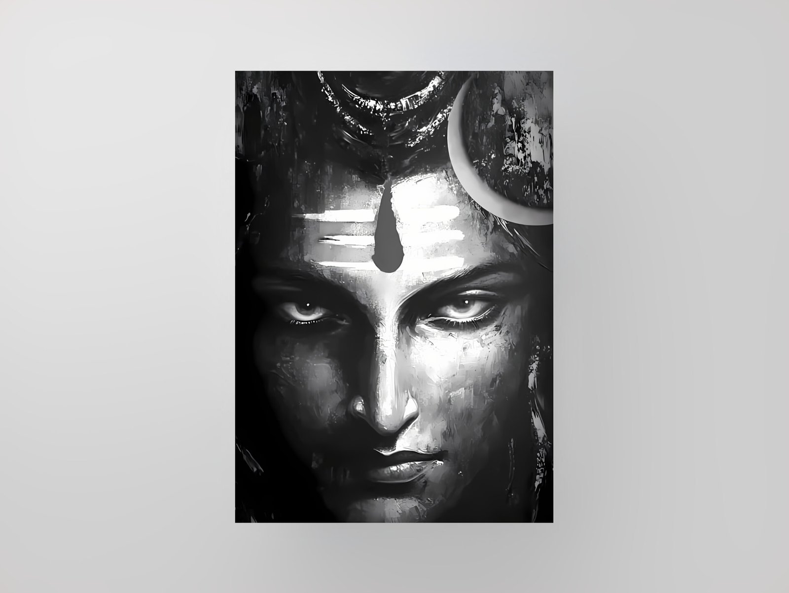 Lord Shiva | Third Eye Monochromatic Art Poster