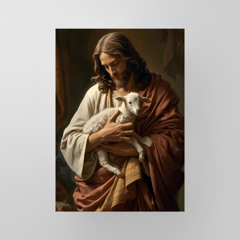 Jesus Christ | The Good Shepherd | Devotional Art Poster