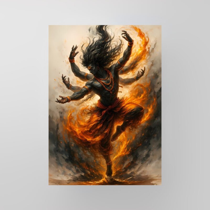 Shiva | Cosmic Dance of Fire | Art Poster