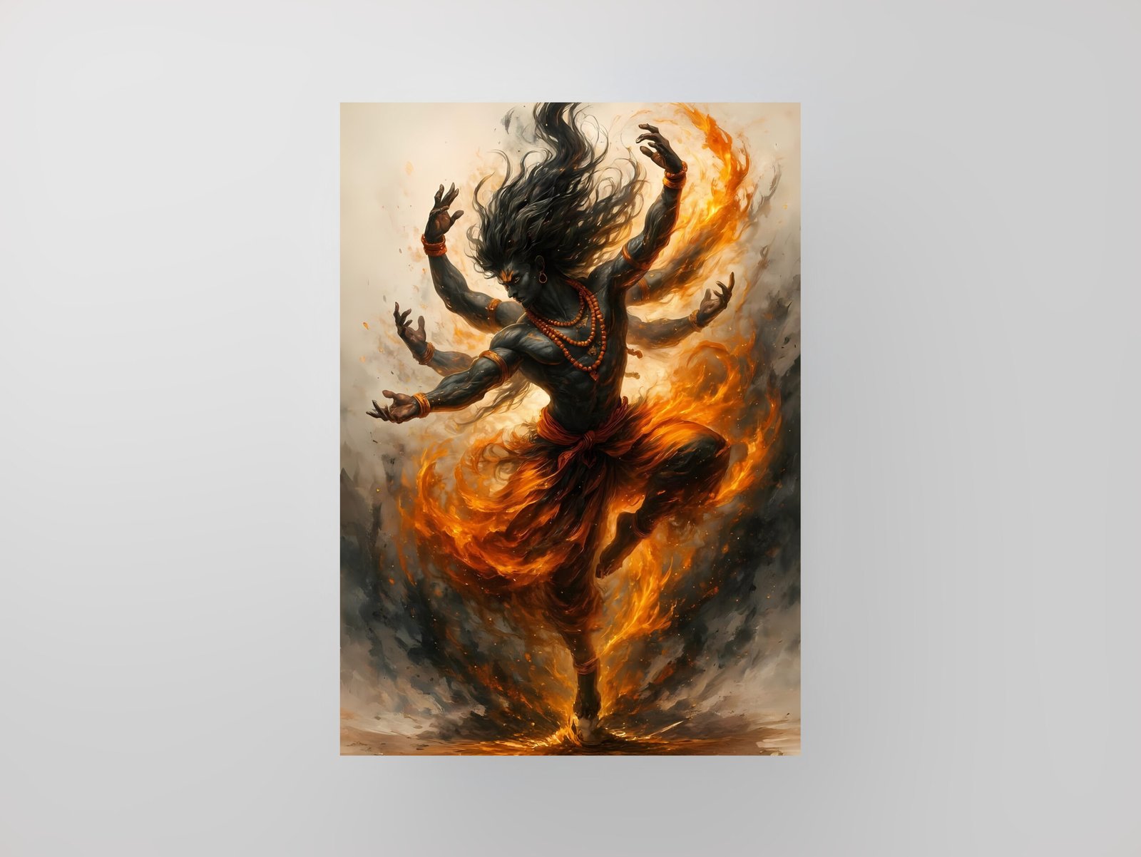 Shiva | Cosmic Dance of Fire | Art Poster