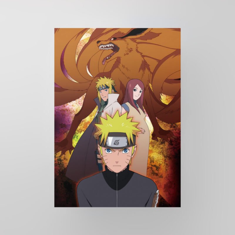 Naruto Uzumaki & Family | Naruto Shippuden | Art Poster