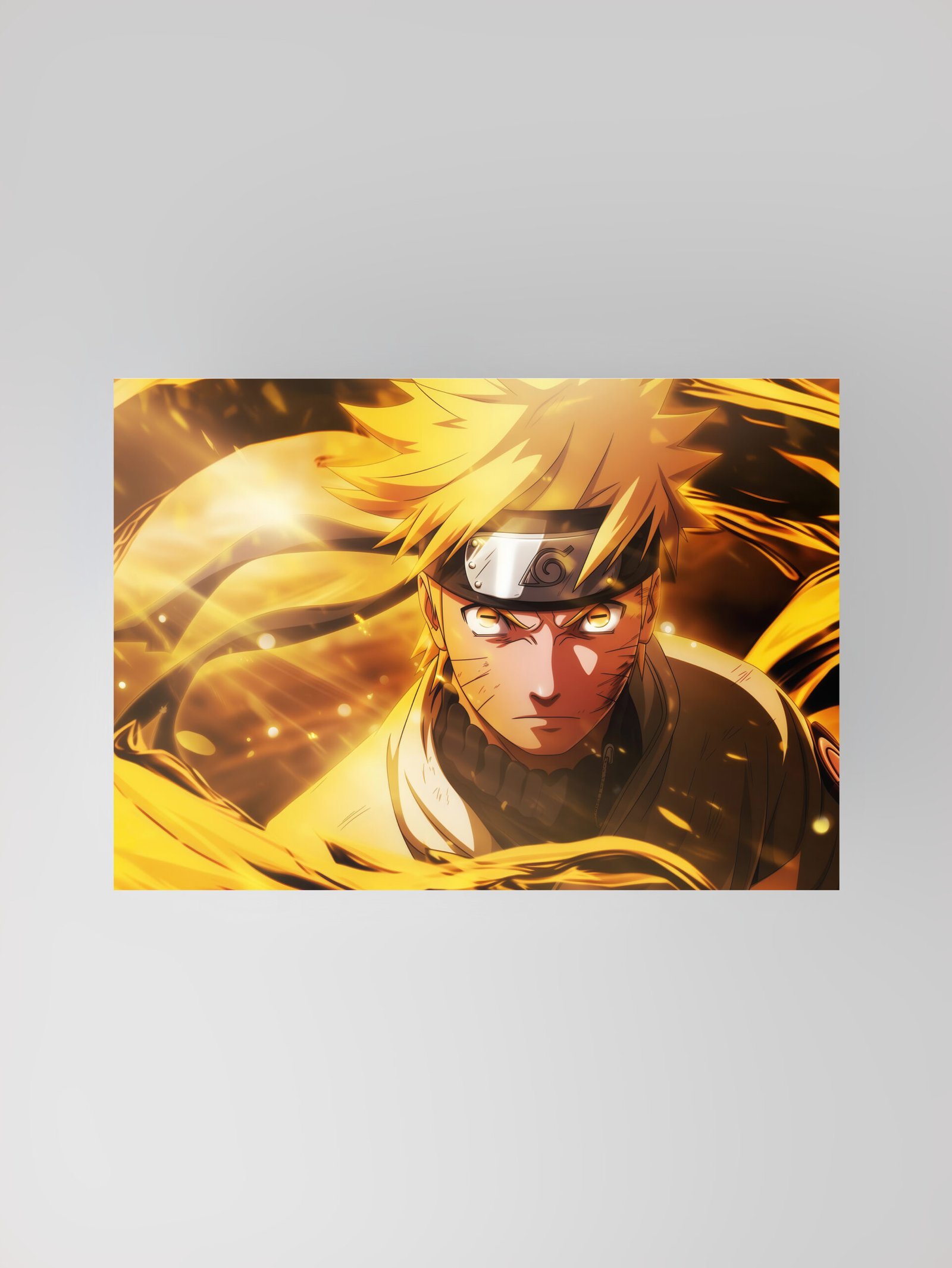 Naruto Uzumaki | The Golden Hokage | Anime Art Poster