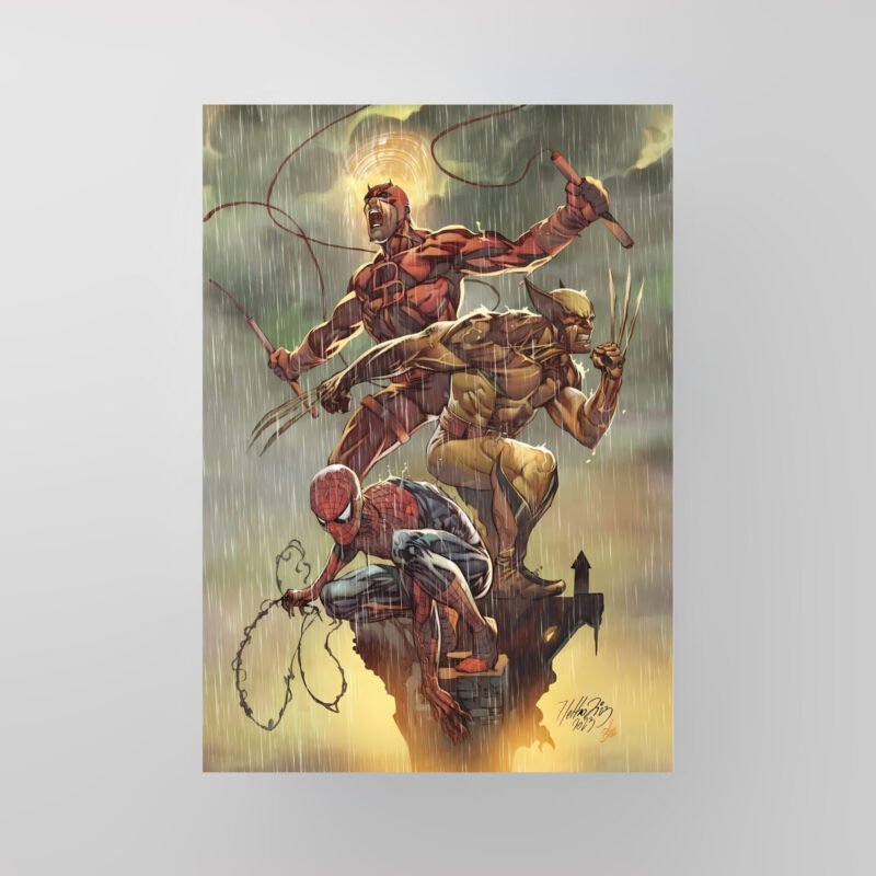 Spider-Man, Wolverine & Daredevil | Marvel | Art Poster