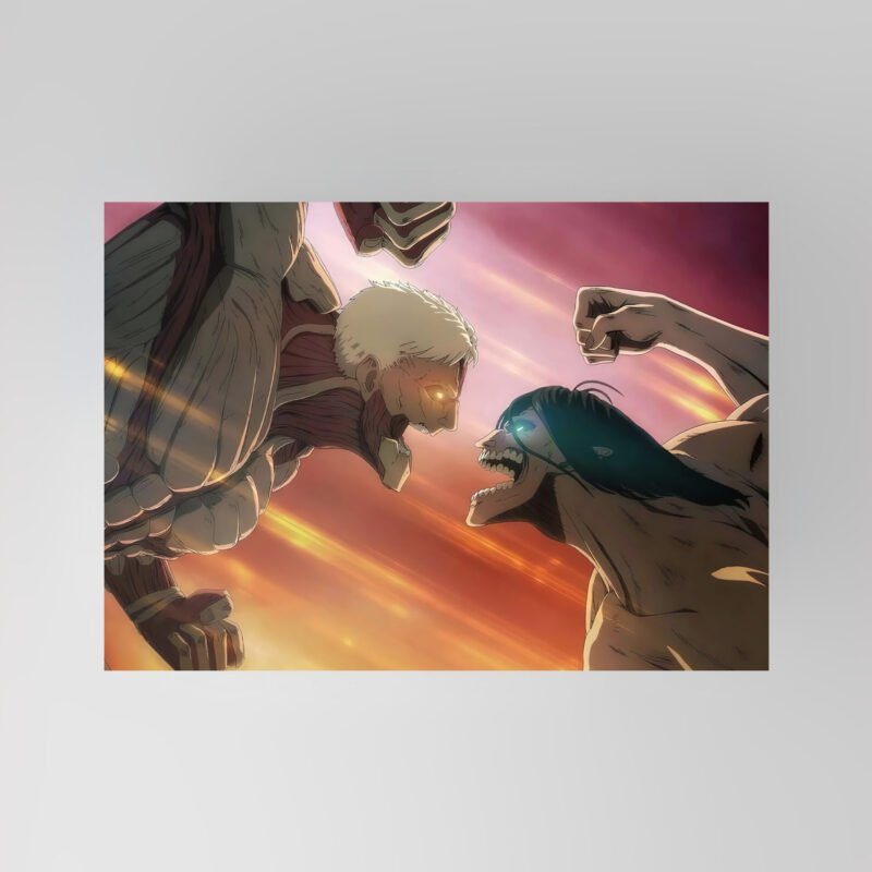 Attack on Titan | The Clash of Titans | Anime Art Poster