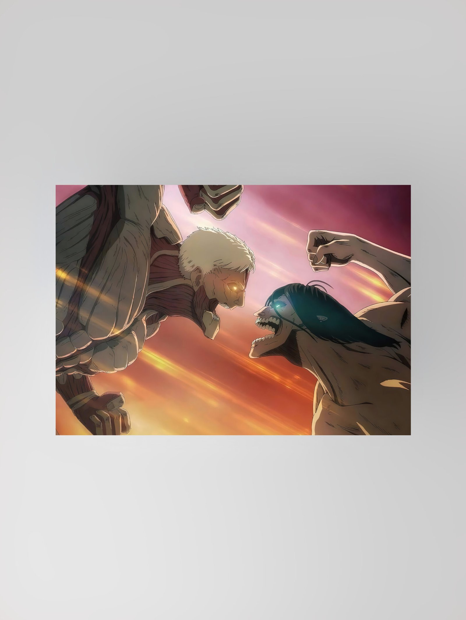 Attack on Titan | The Clash of Titans | Anime Art Poster