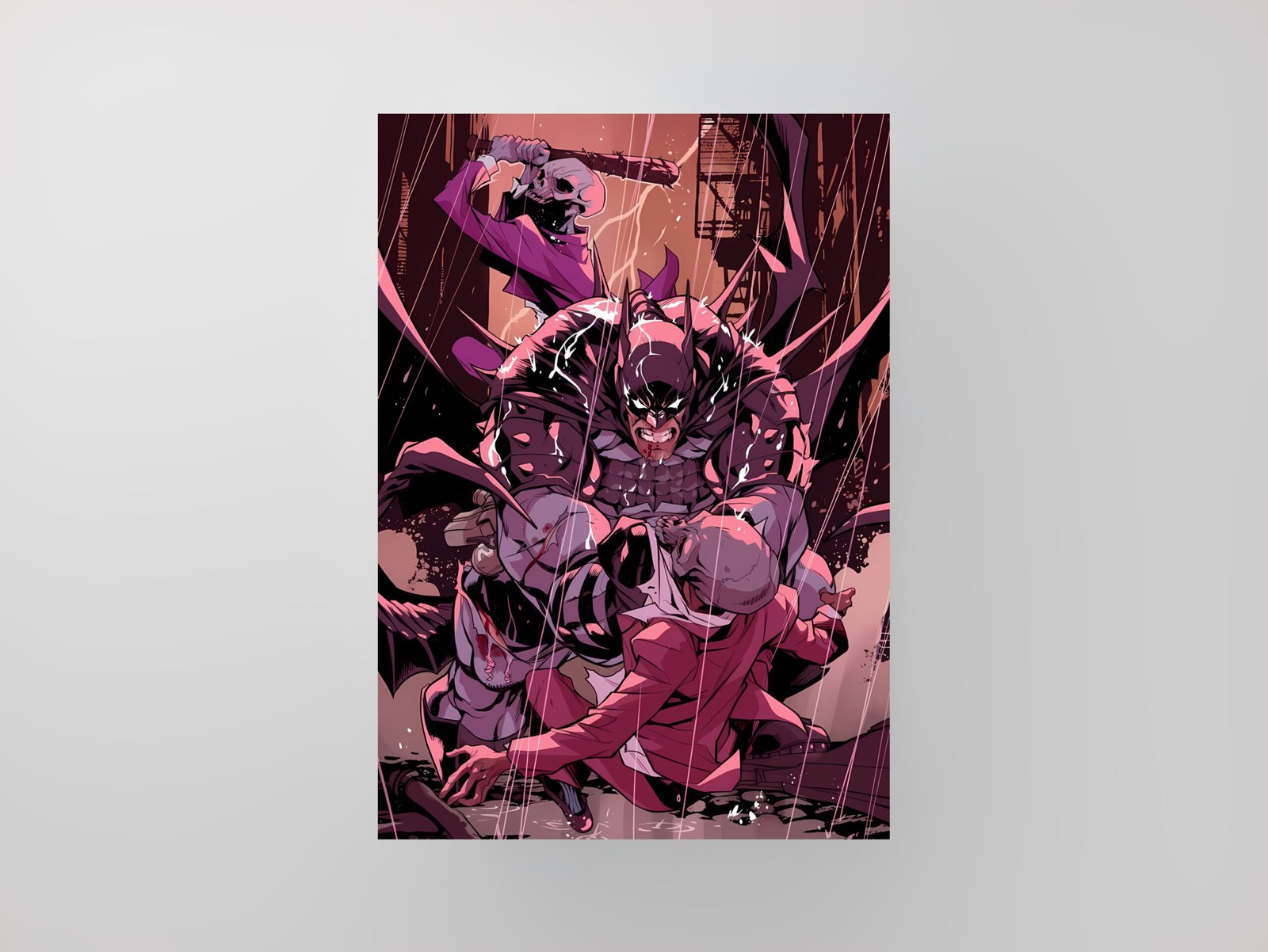 Batman | DC | Street Fight | Art Poster