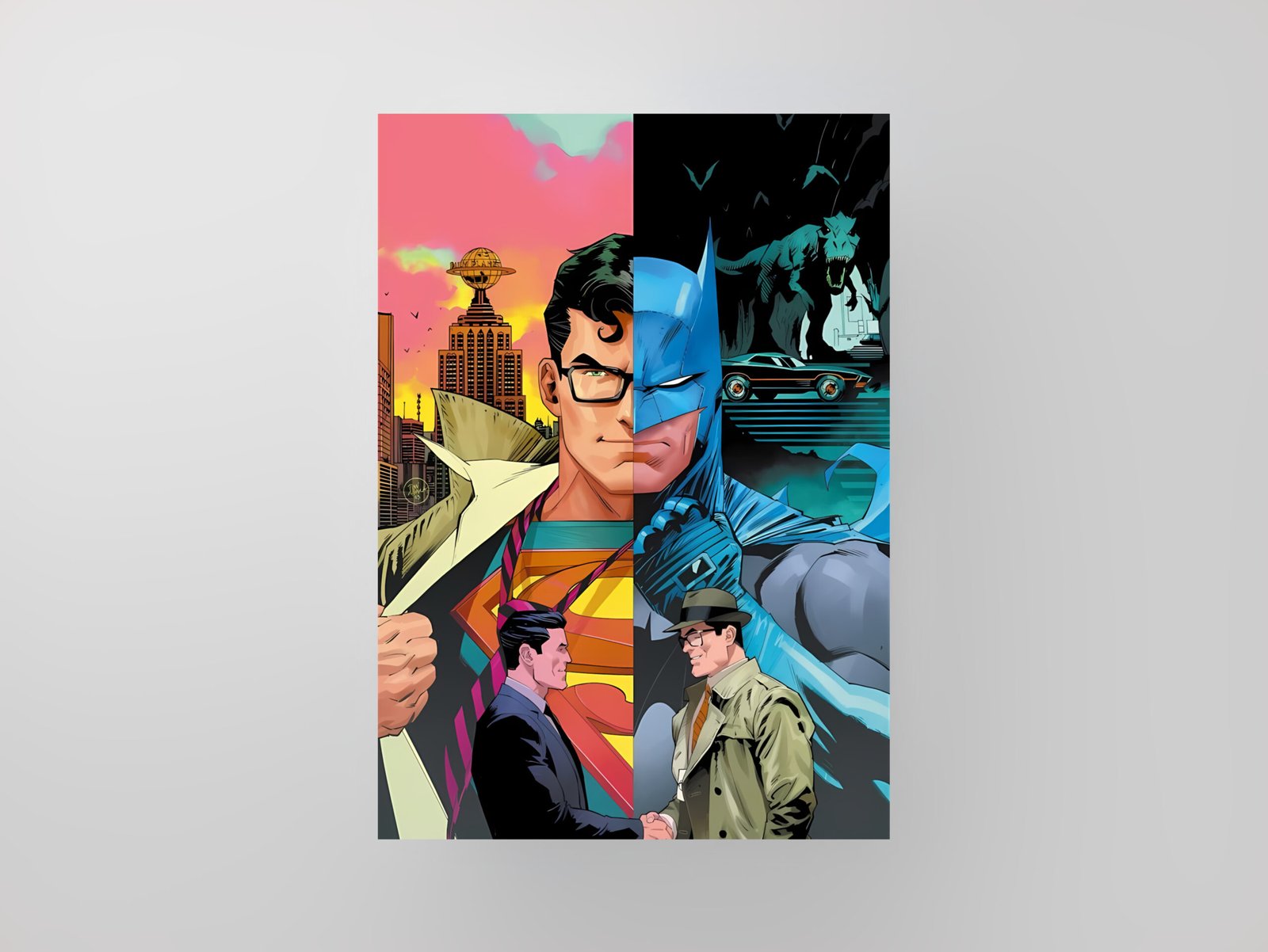 Superman and Batman | DC | Art Poster