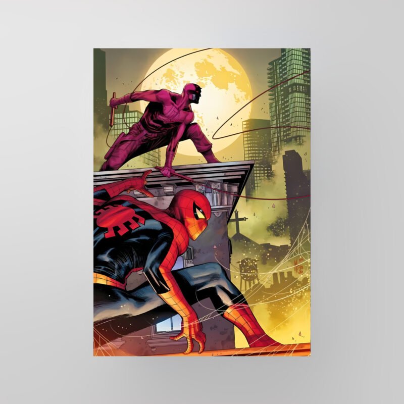 Spider-Man & Daredevil | Marvel Comics | Art Poster