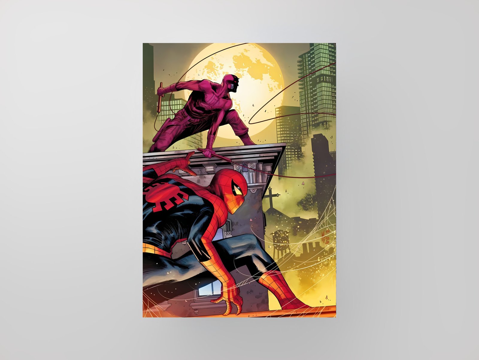Spider-Man & Daredevil | Marvel Comics | Art Poster