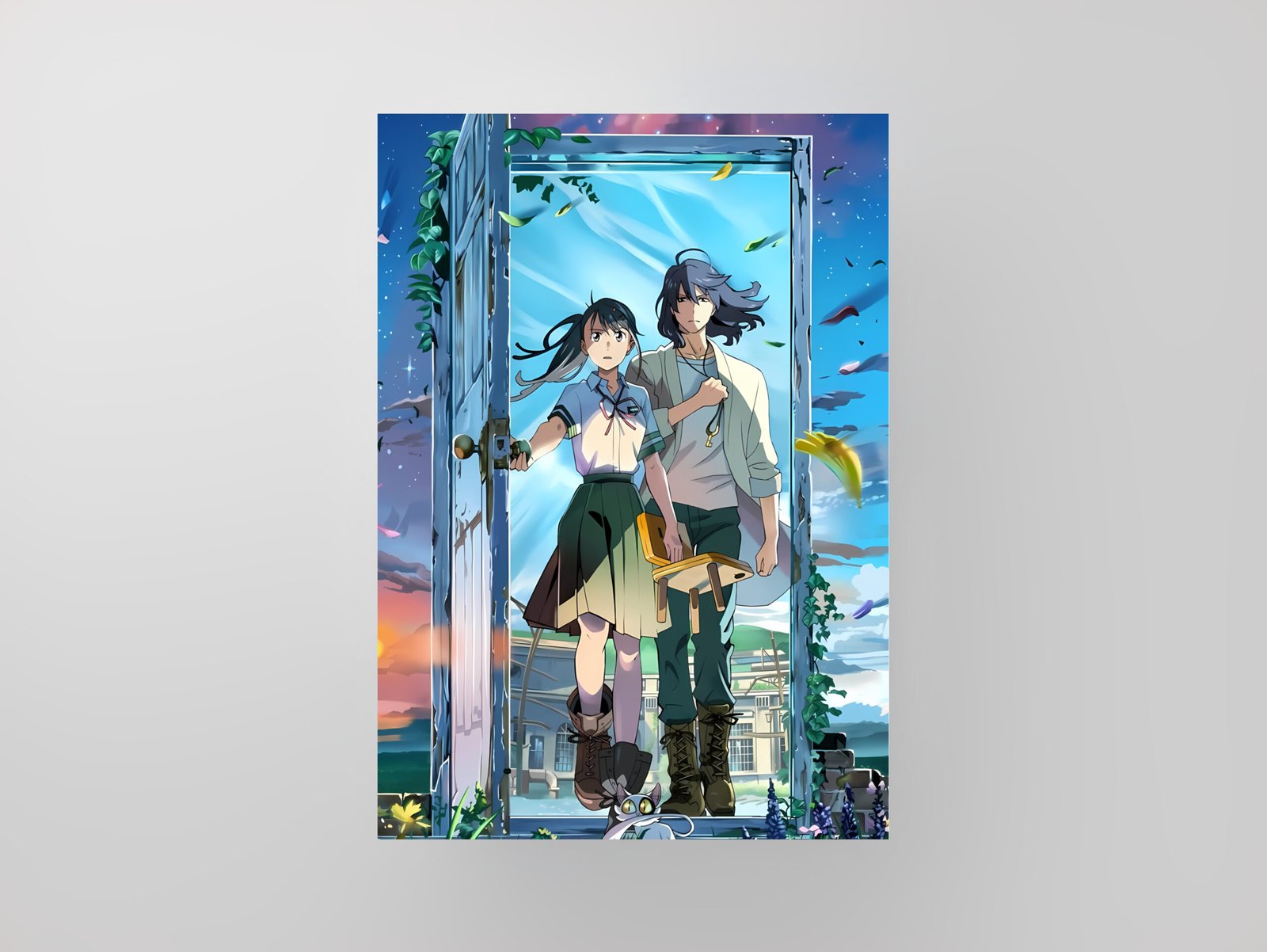 Suzume & Souta | Anime Movie Art Poster