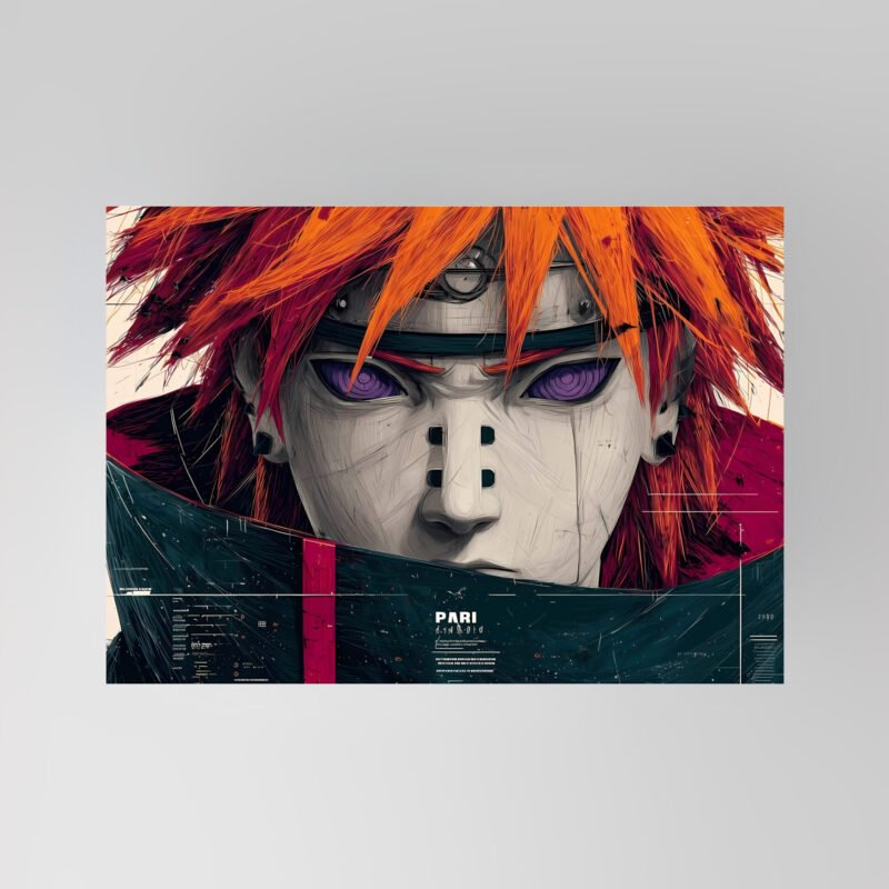 Pain (Nagato) | The Gaze of Six Paths | Anime Art Poster