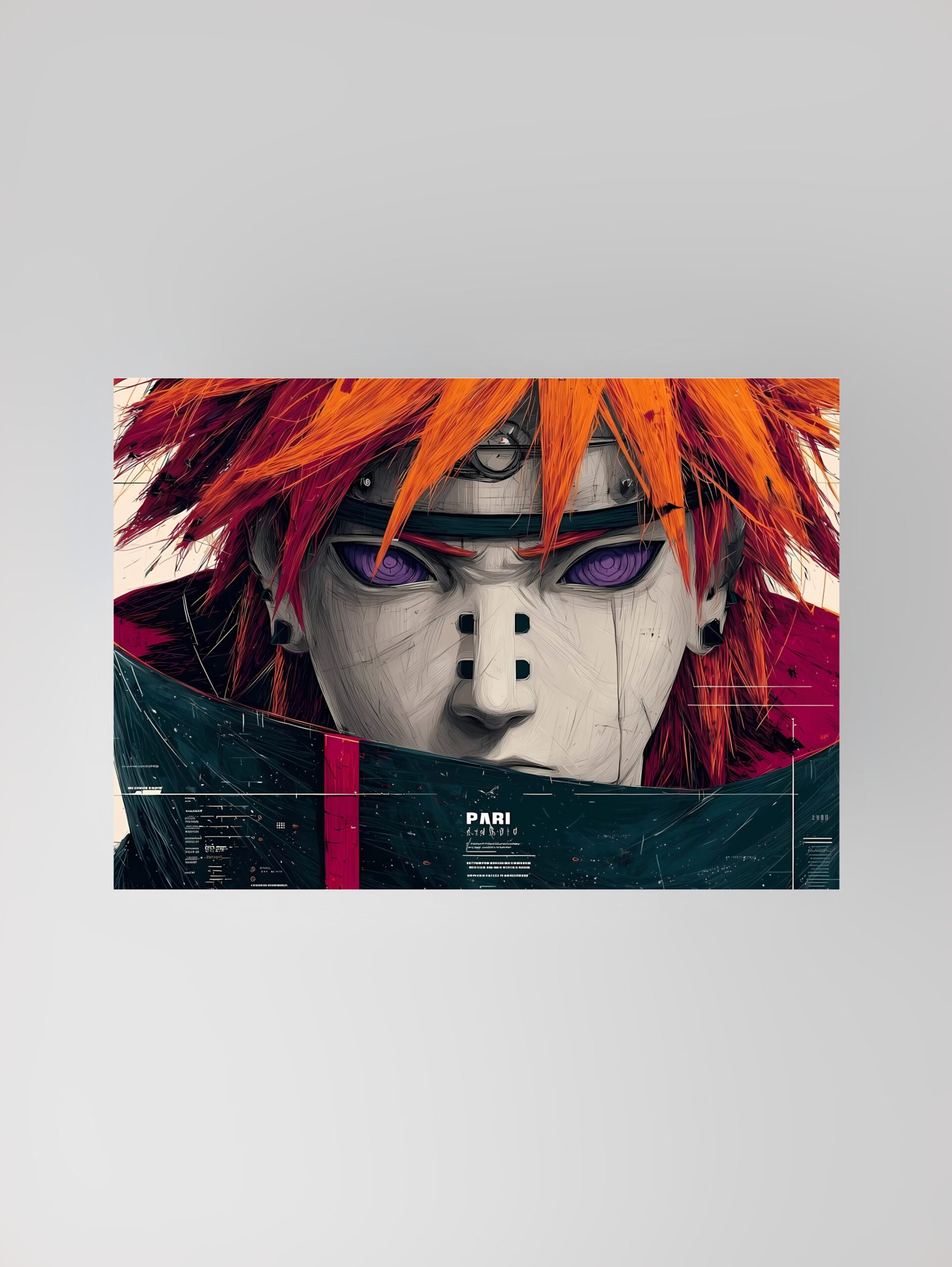 Pain (Nagato) | The Gaze of Six Paths | Anime Art Poster