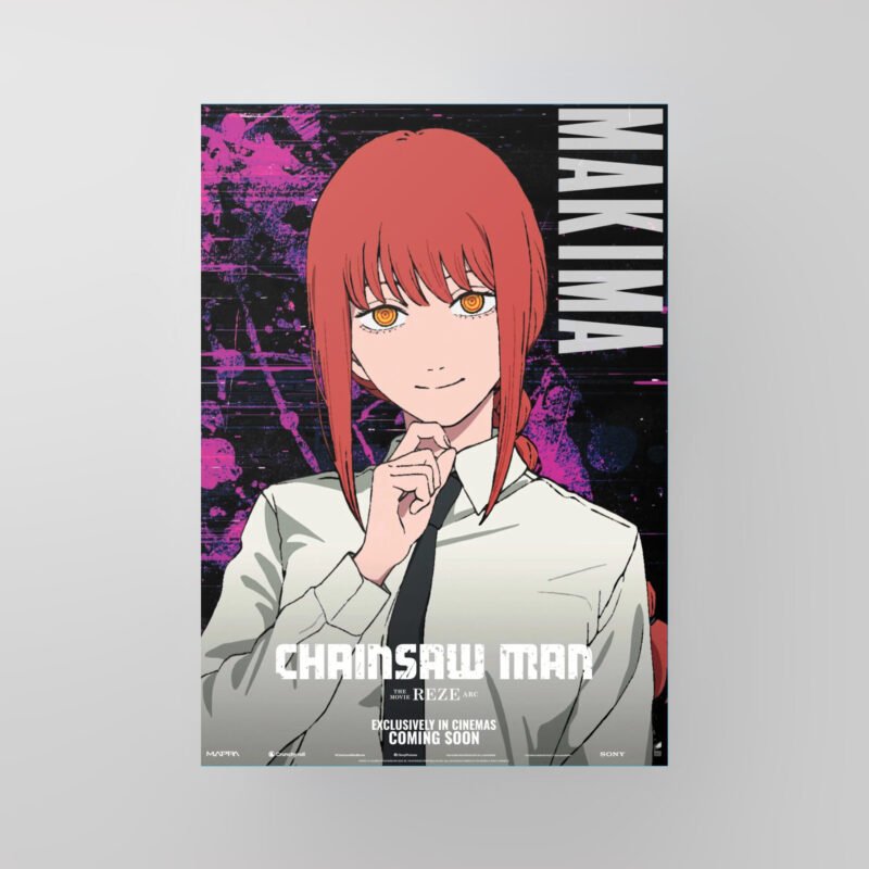 Makima | Chainsaw Man Reze | Anime Movie Art Poster