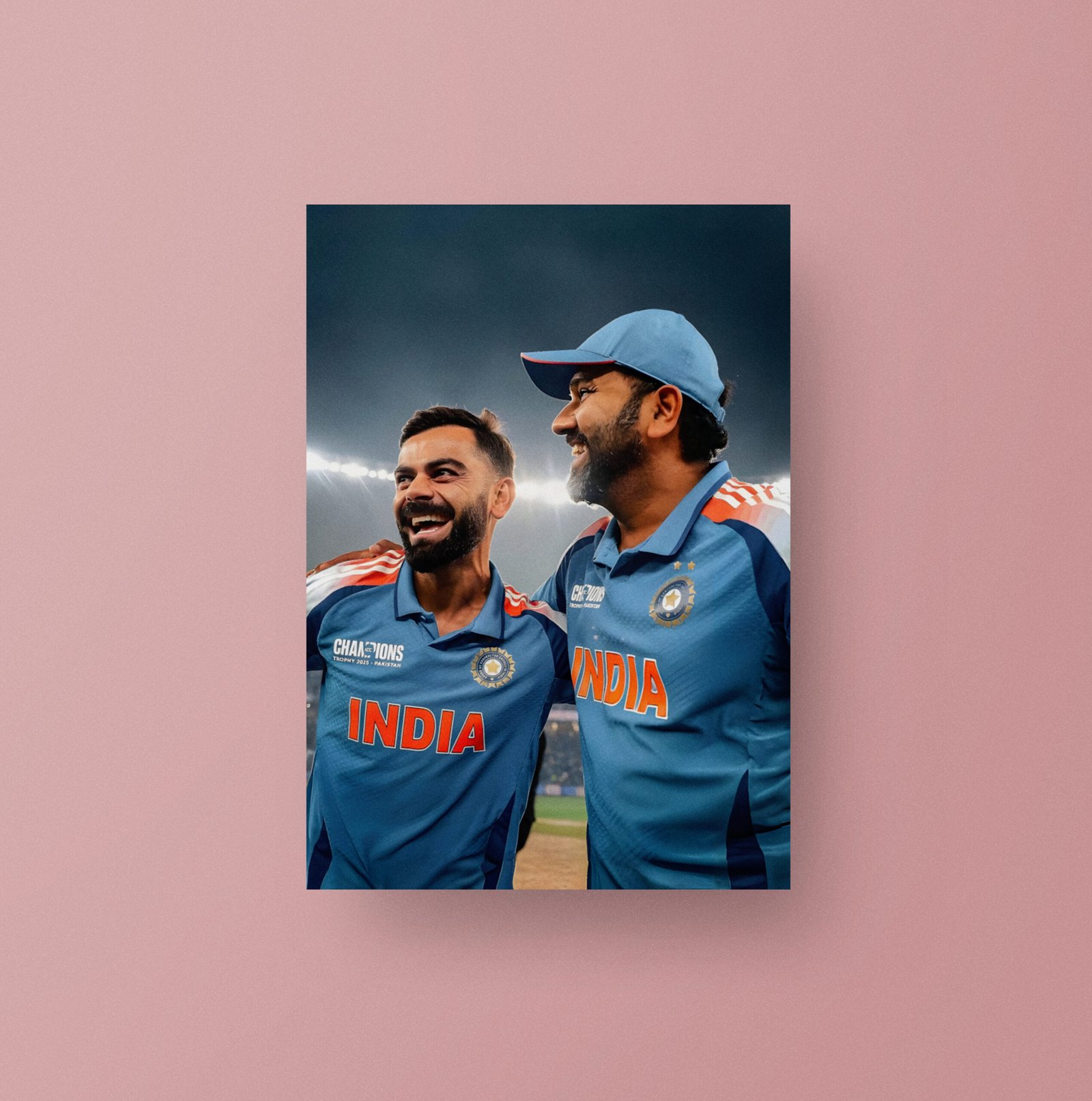 Virat Kohli & Rohit Sharma | Champions Trophy Joy | Poster