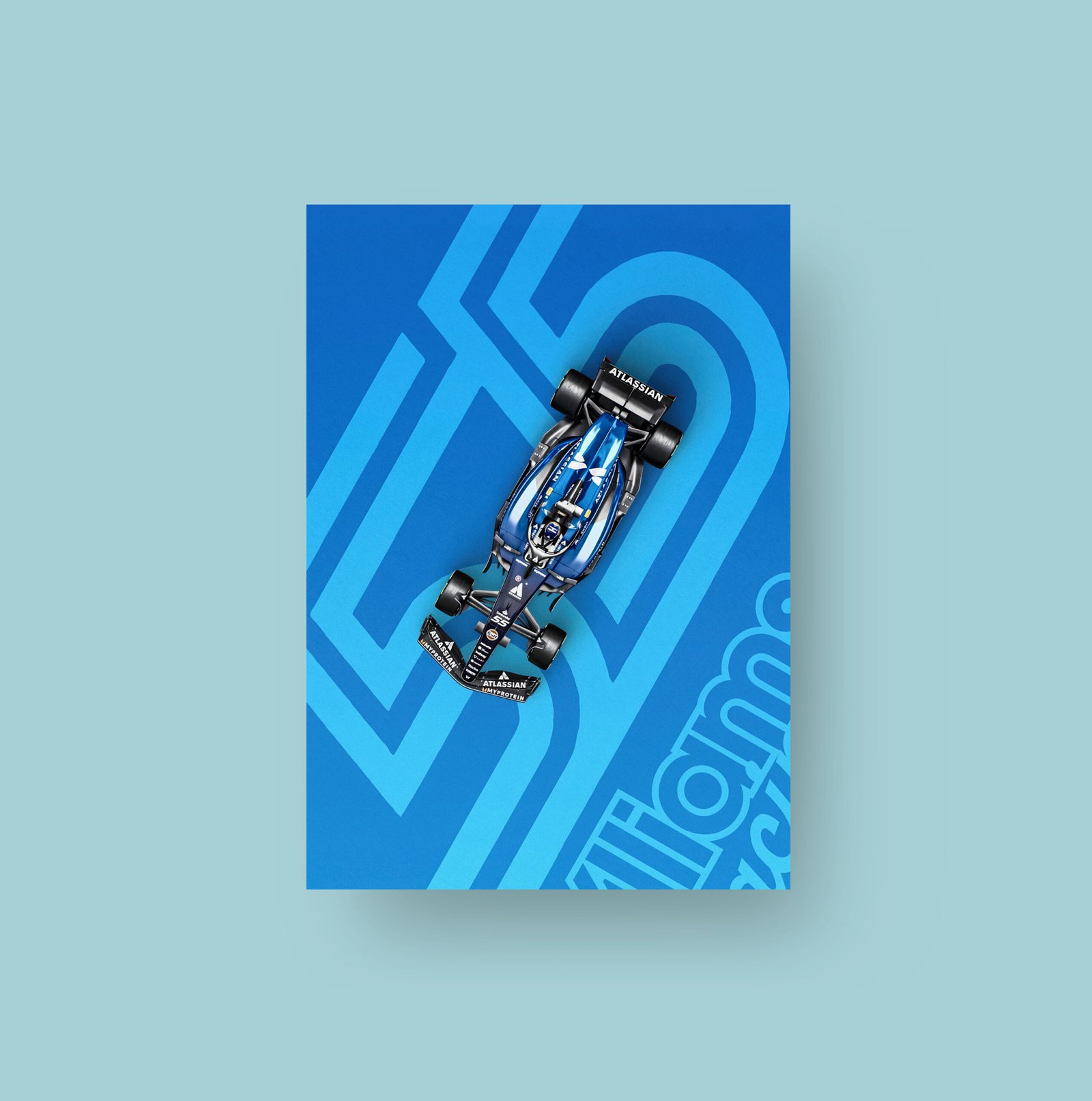 Carlos Sainz #55 | Williams Racing | Art Poster