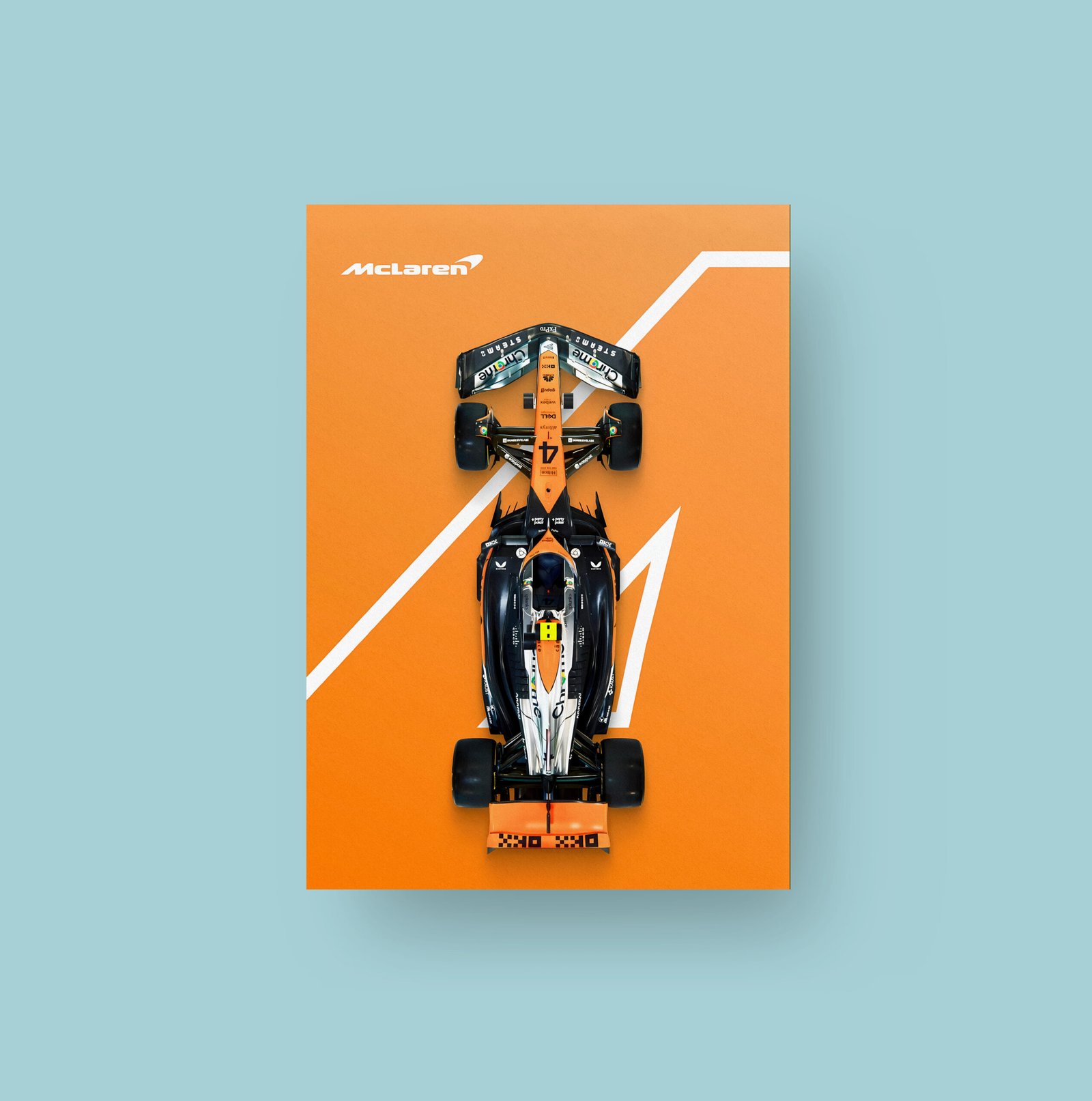 Lando Norris #4 | McLaren F1 | Art Poster