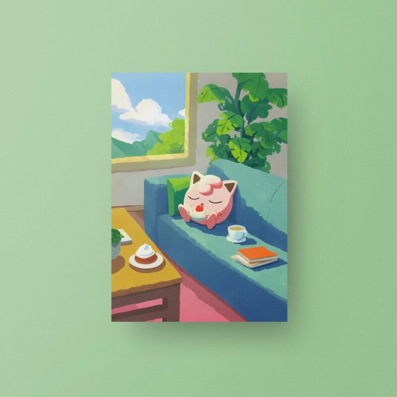 Jigglypuff | Pokemon | Relaxing Fan Art Poster
