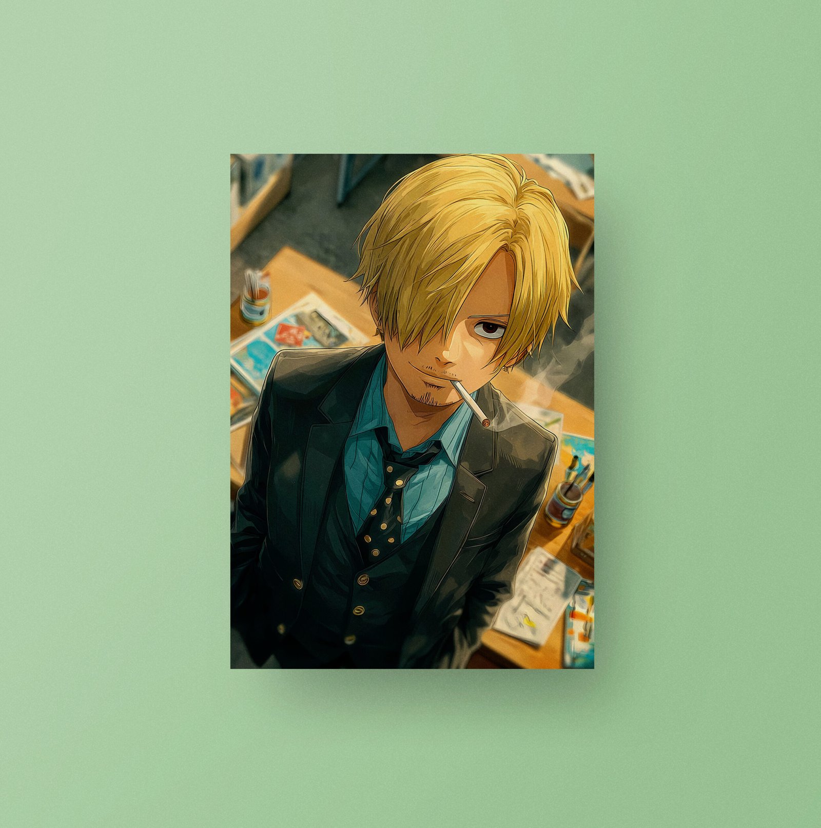 Sanji | One Piece | Stylish Anime Art Poster