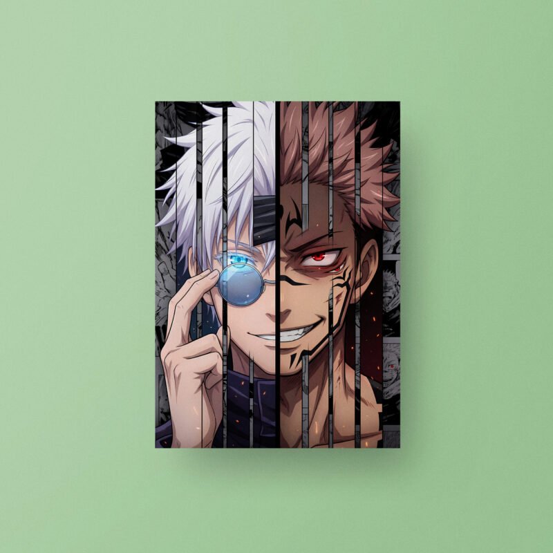 Gojo & Sukuna | Jujutsu Kaisen | Anime Art Poster