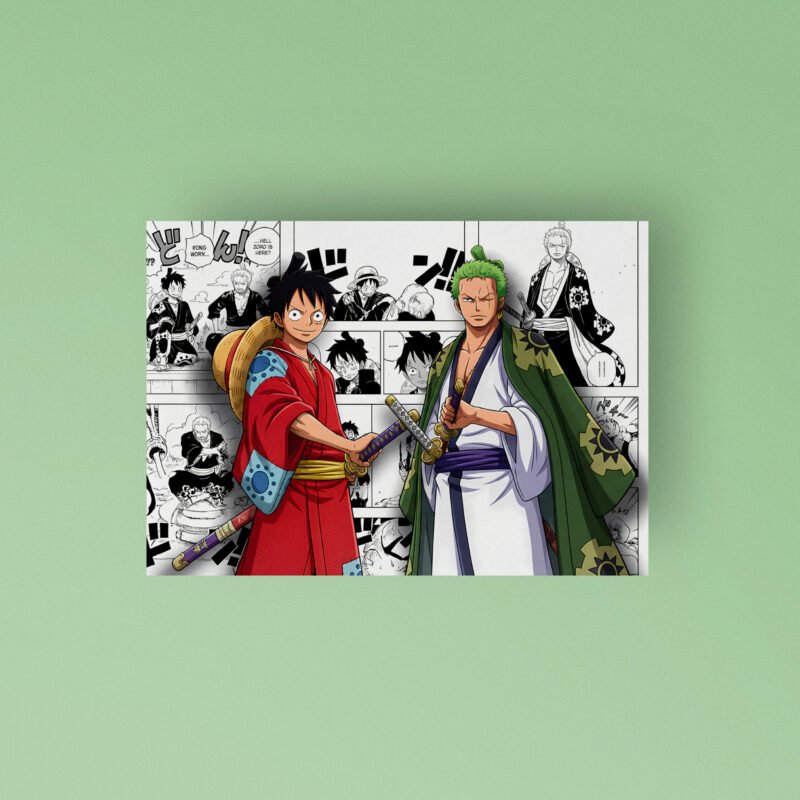 Luffy & Zoro | One Piece | Art Poster
