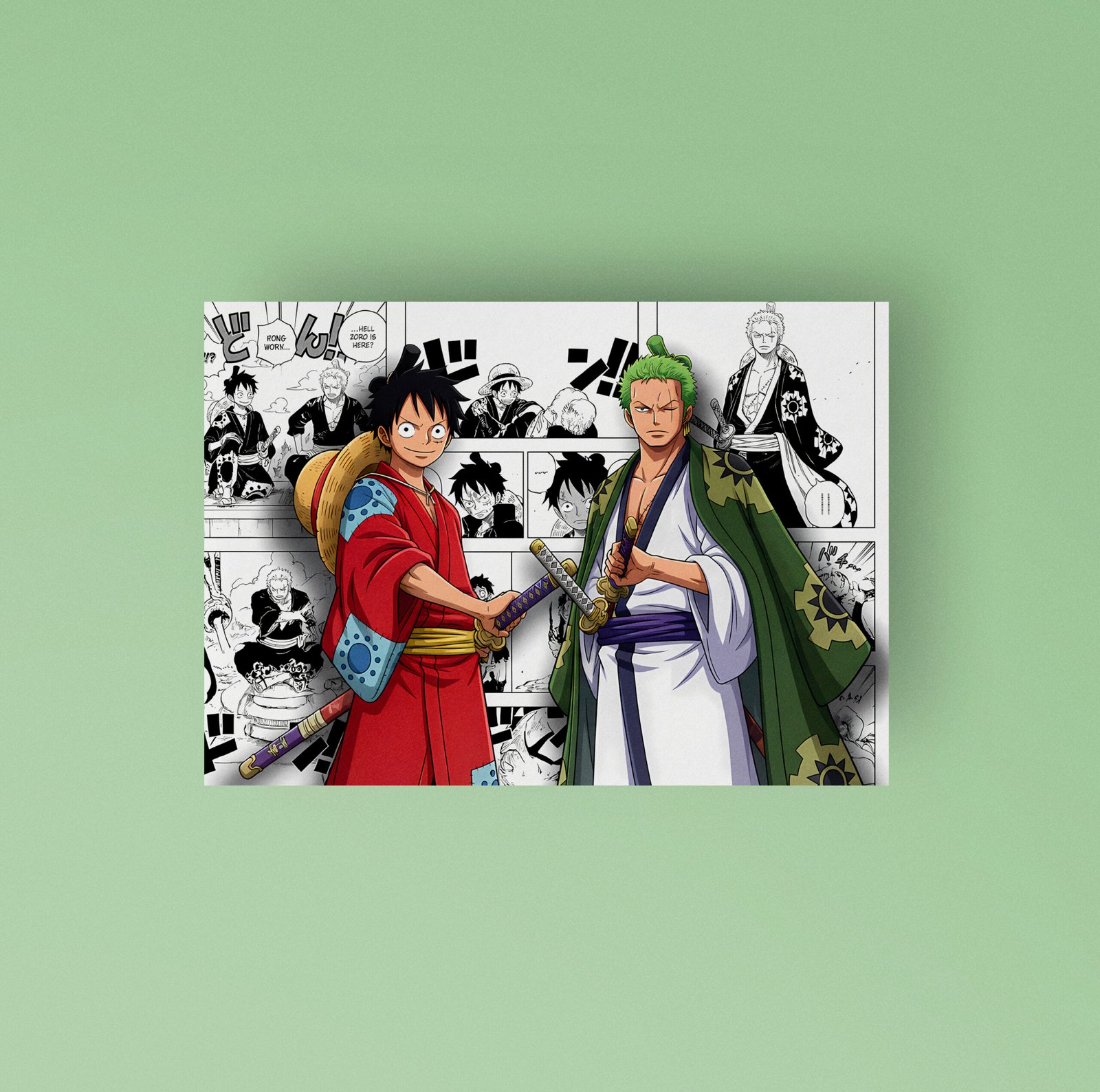 Luffy & Zoro | One Piece | Art Poster