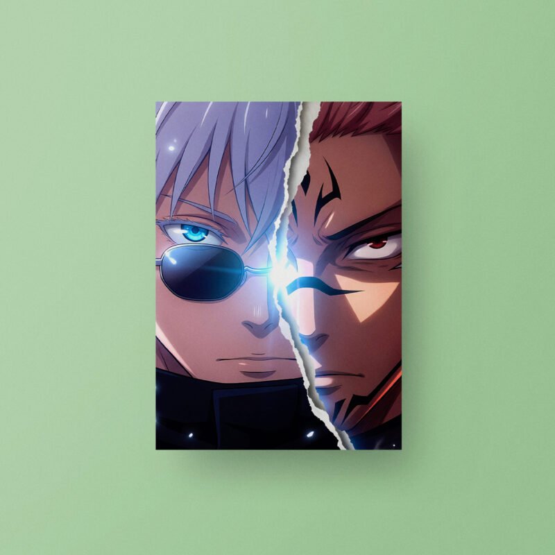 Satoru Gojo & Ryomen Sukuna | Jujutsu Kaisen | Art Poster
