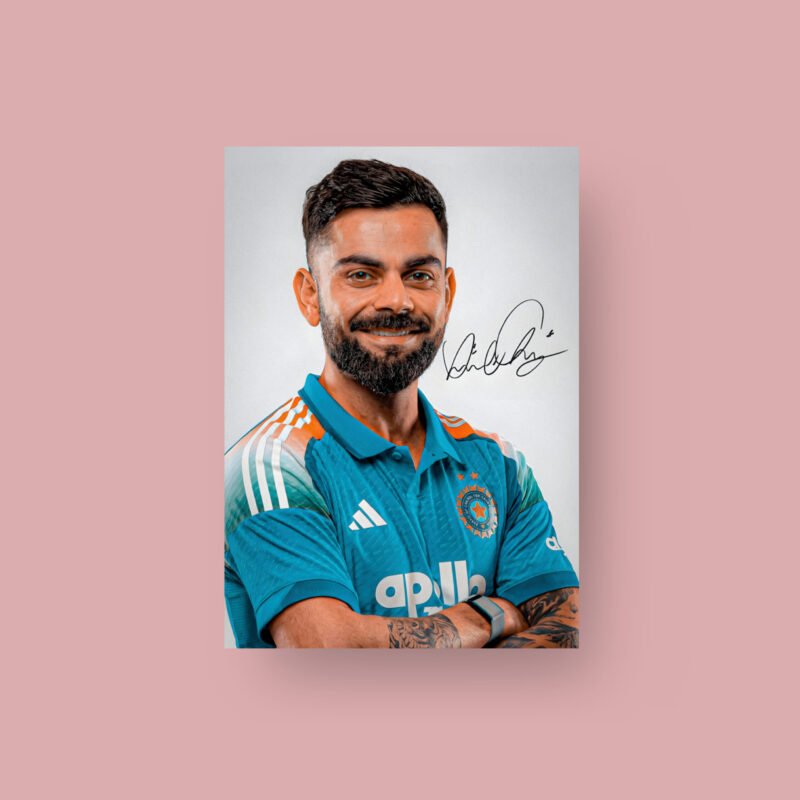 Virat Kohli | The Smile & The Signature | Art Poster