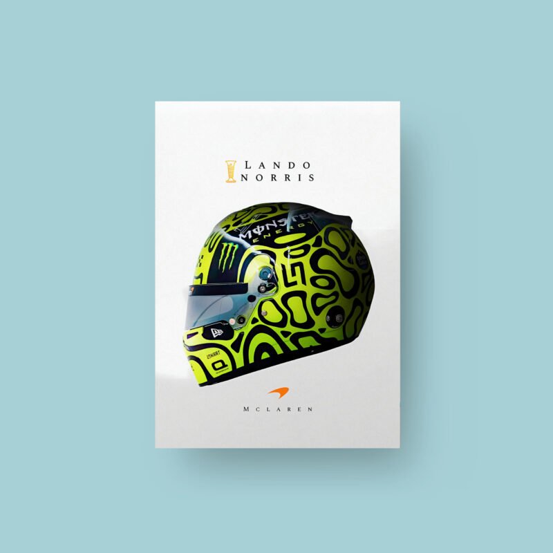 Lando Norris | Helmet | F1 | Art Poster