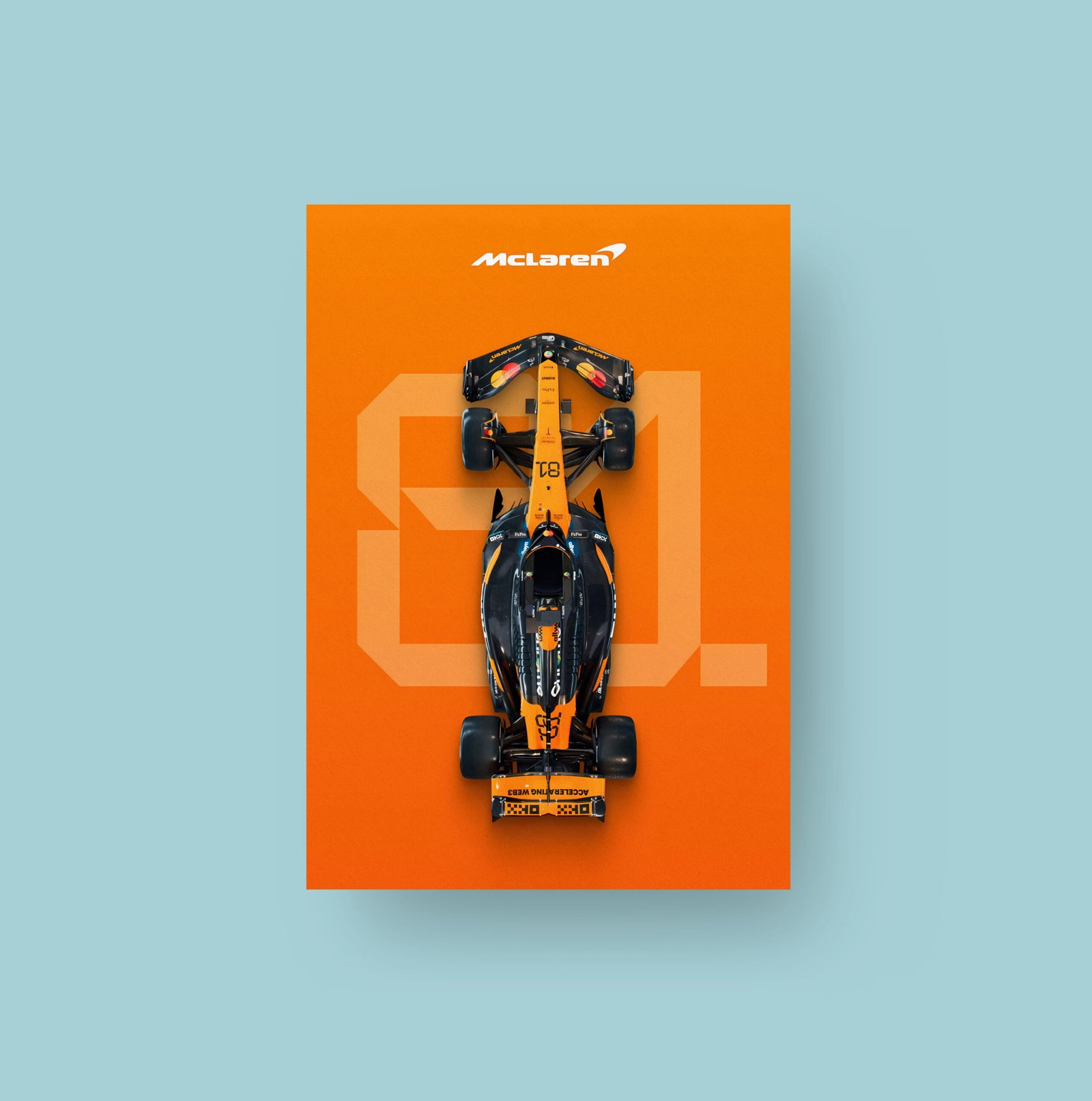 Oscar Piastri #81 | McLaren F1 | Art Poster
