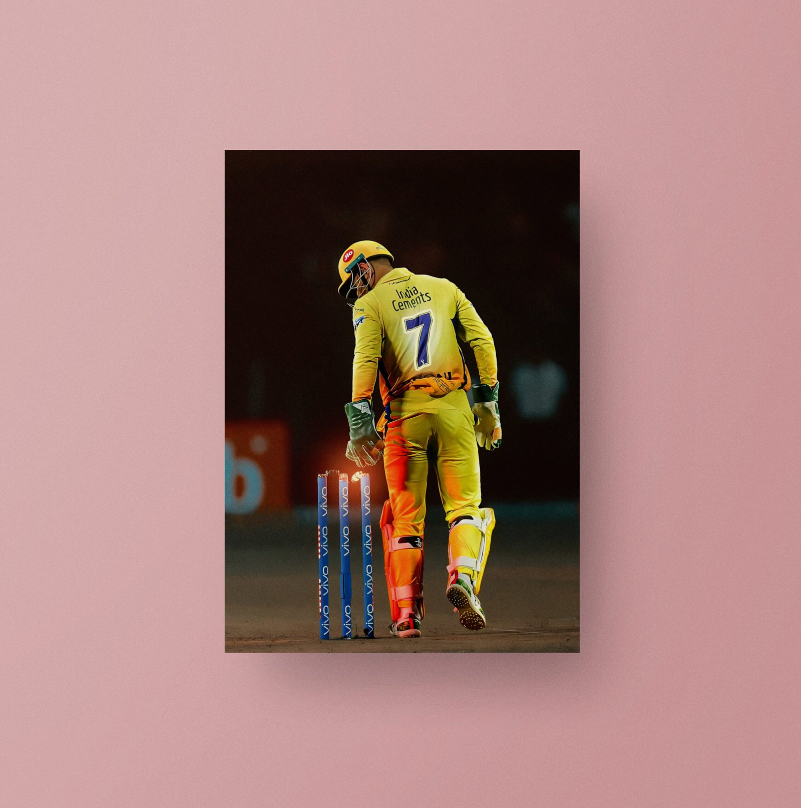 MS Dhoni | The Legendary Finisher | CSK Poster