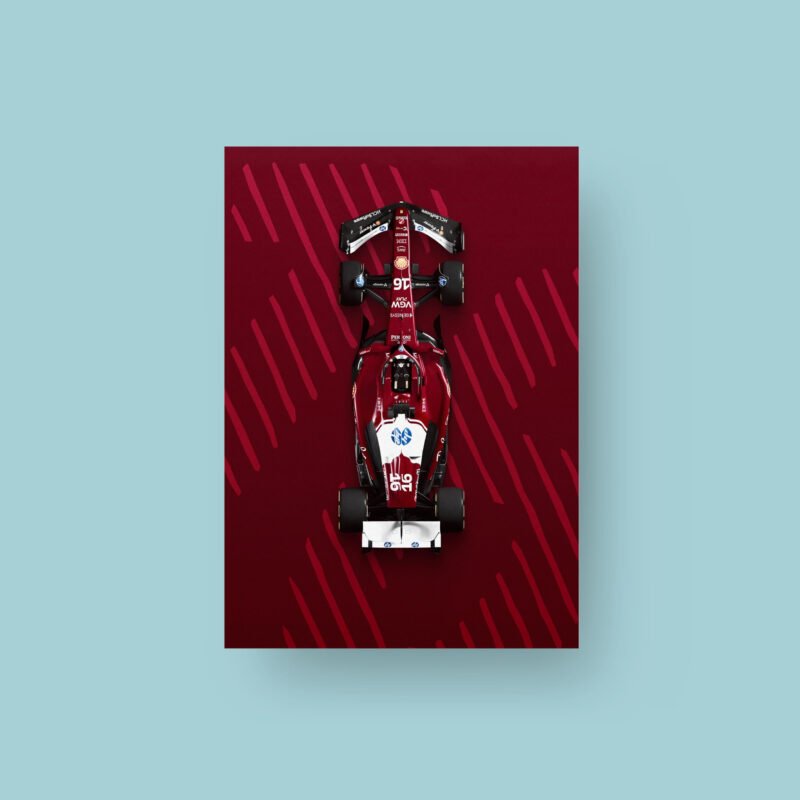 Charles Leclerc #16 | Scuderia Ferrari | Speed Pattern Art Poster